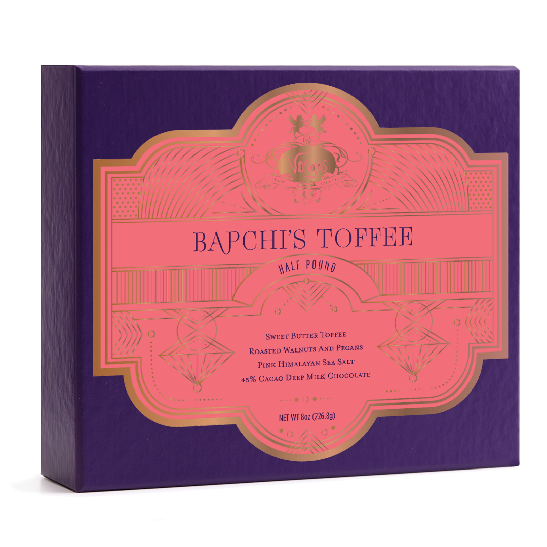 Vosges Haut-Chocolat - Bapchi's Caramel Toffee Chocolate Box - Gourmet, Small Batch