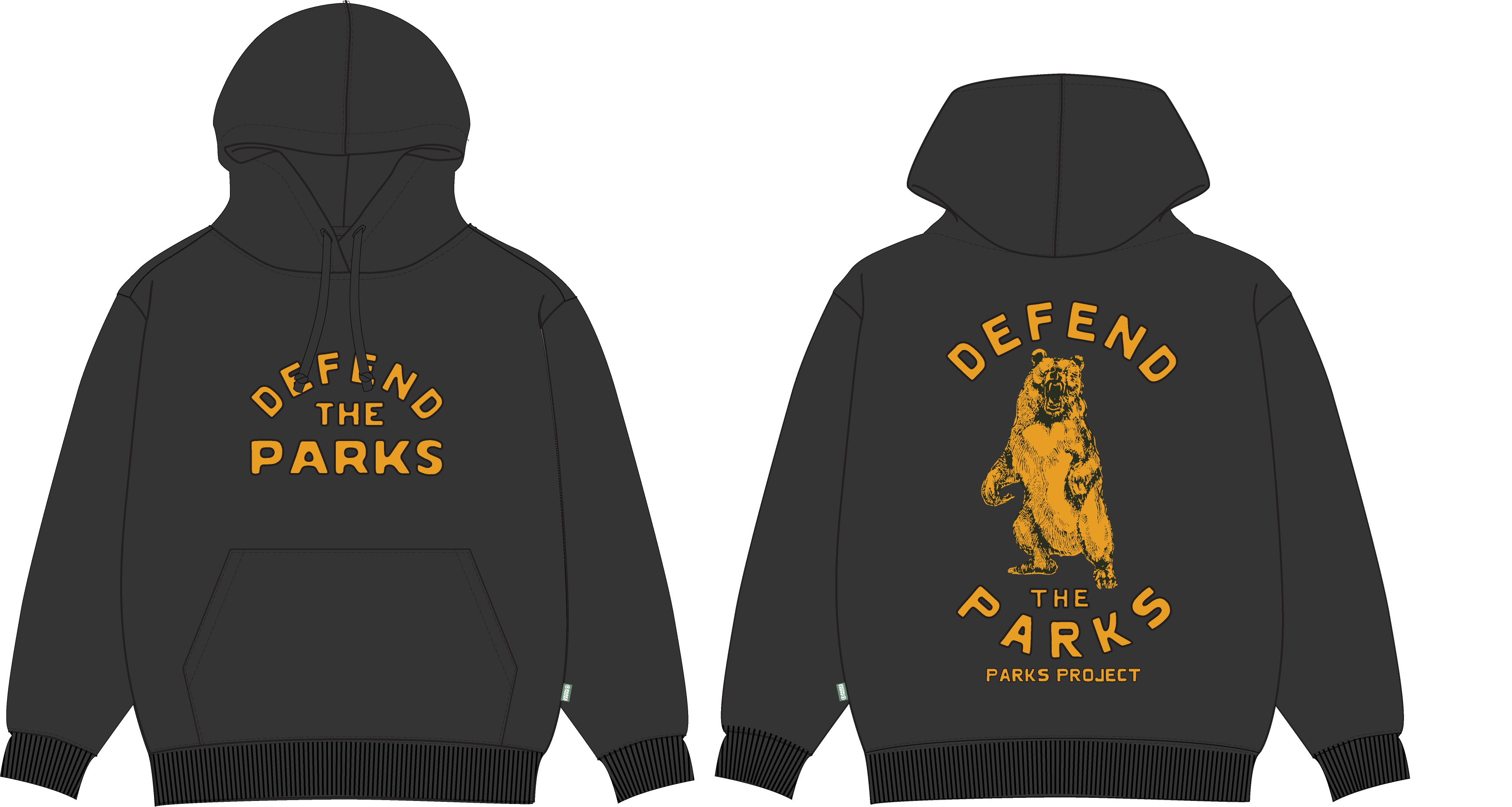 Defend the Parks Bear Hoodie: Camo