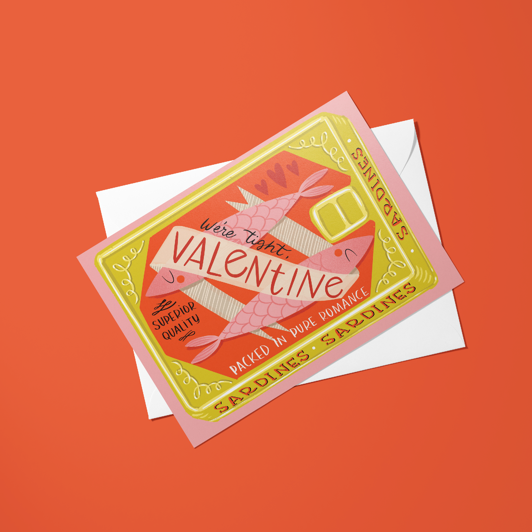 Sardine Valentine Card
