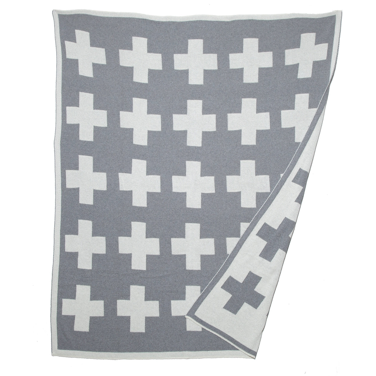 Reversible Swiss Cross Throw