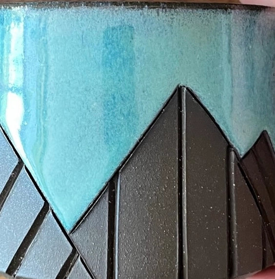 Mountain Bowl on Brown