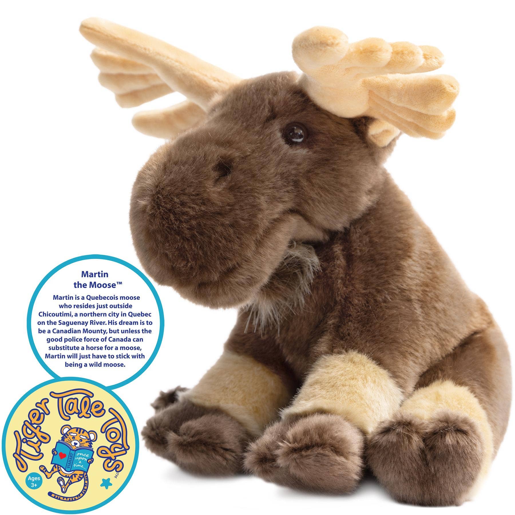 Martin The Moose | 10.5 Inch Stuffed Animal Plush