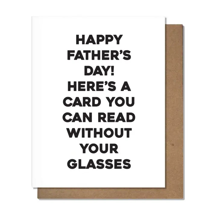 Happy Fathers black and white Card