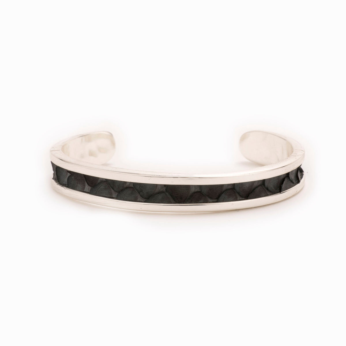 Charcoal Silver Cuff