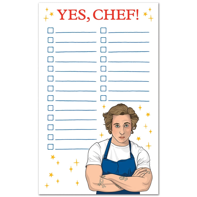 Yes, Chef! Notepad