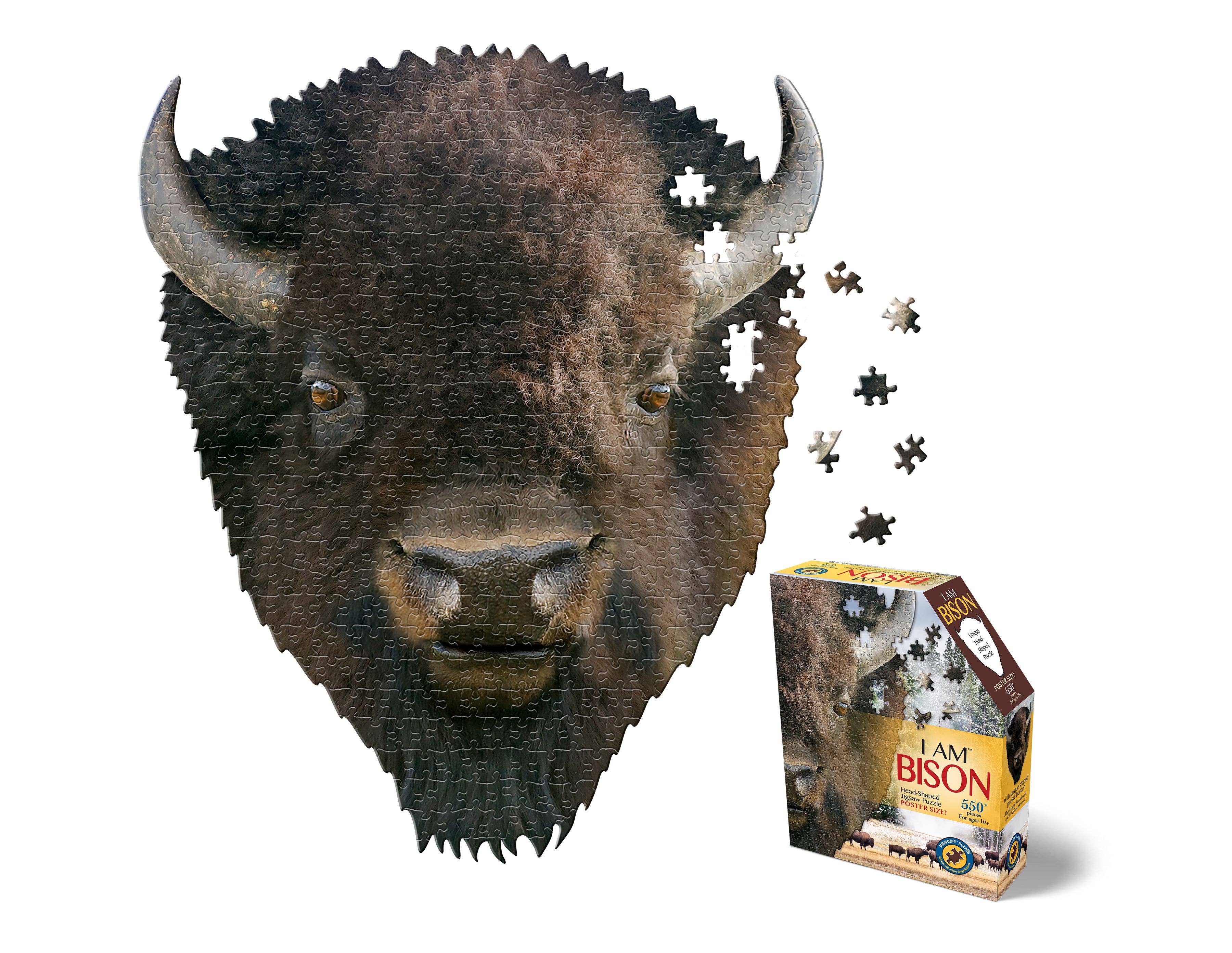 Shaped Bison 550 piece Jigsaw Puzzle