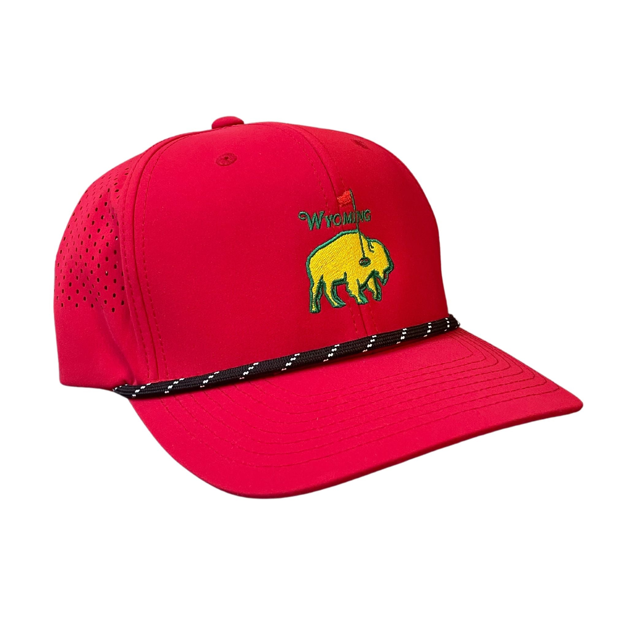 MADE Augusta Hat - Red Rope Perforated