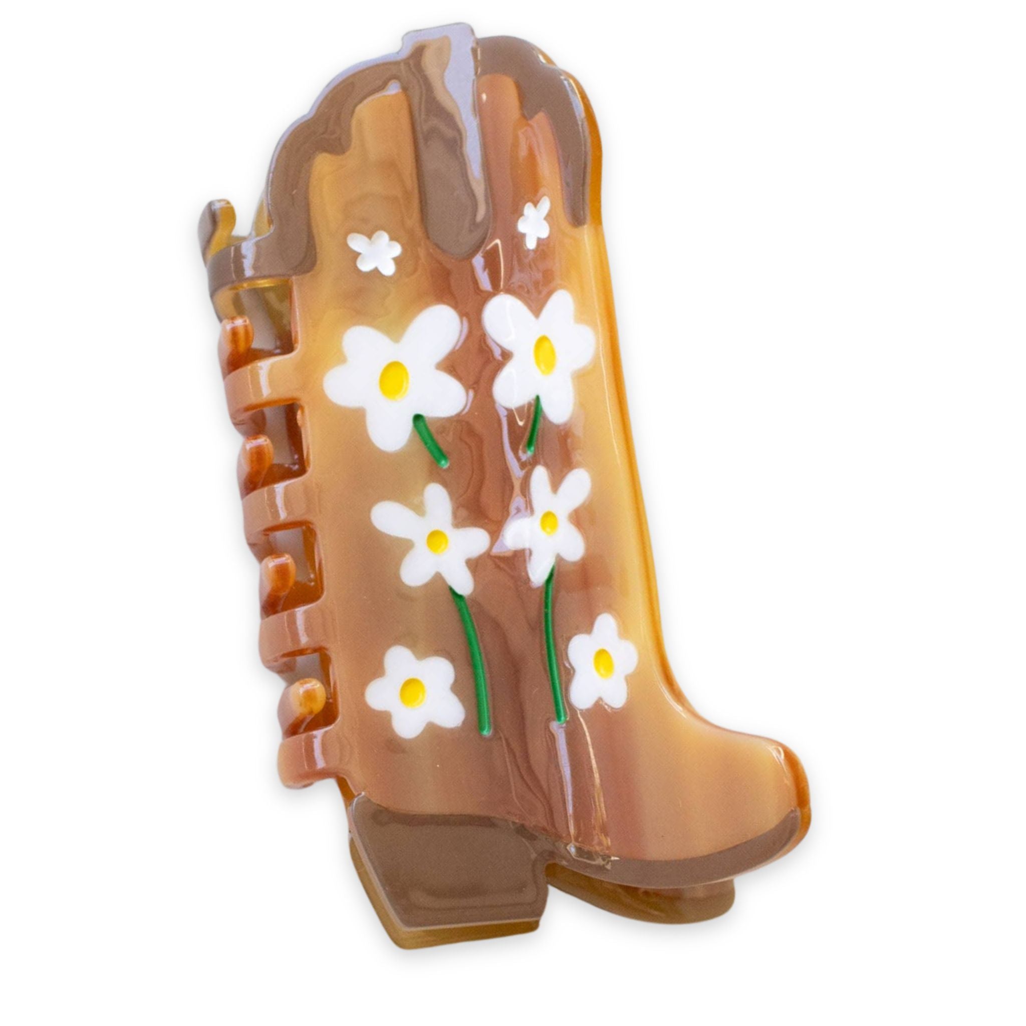 Daisy Cowboy Boot Hair Clip