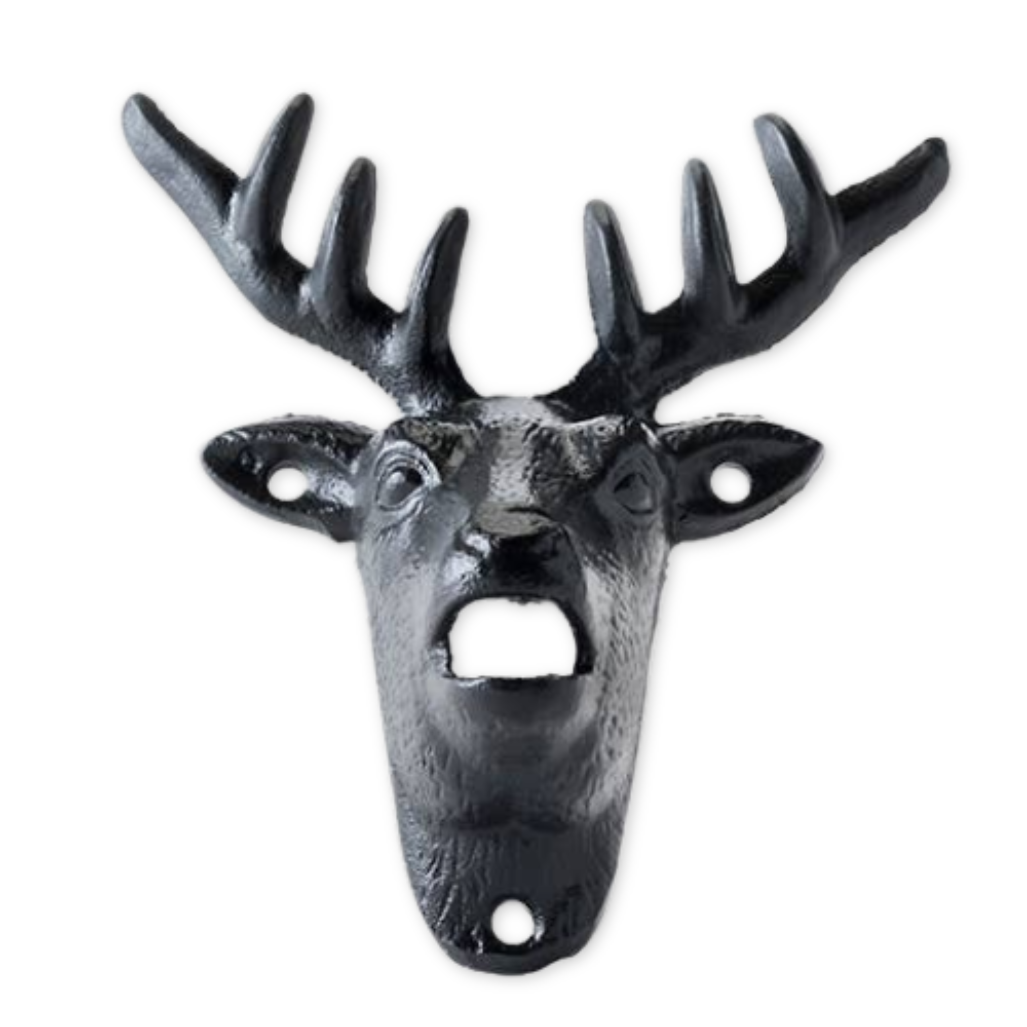 cast iron deer head bottle opener