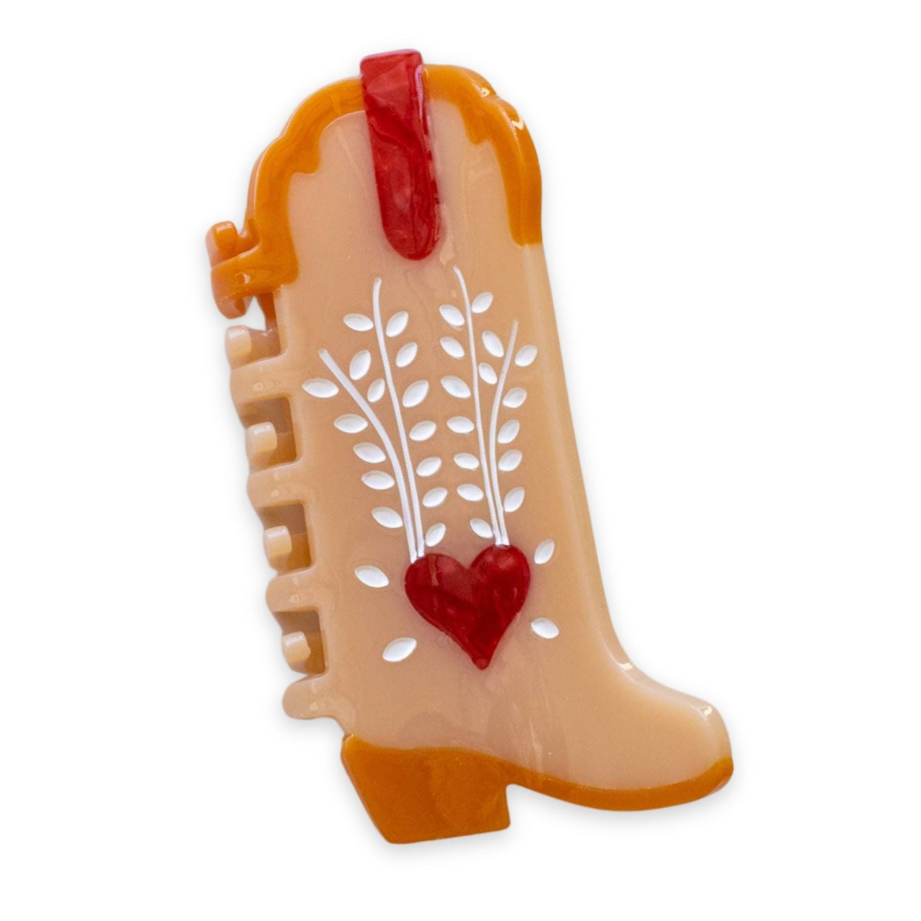 Sweet Heart Cowboy Boot Hair Clip