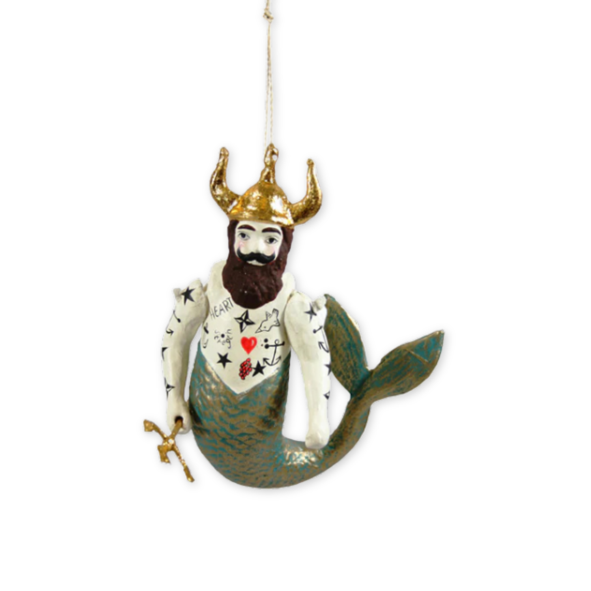 Poseidon Merman Ornament