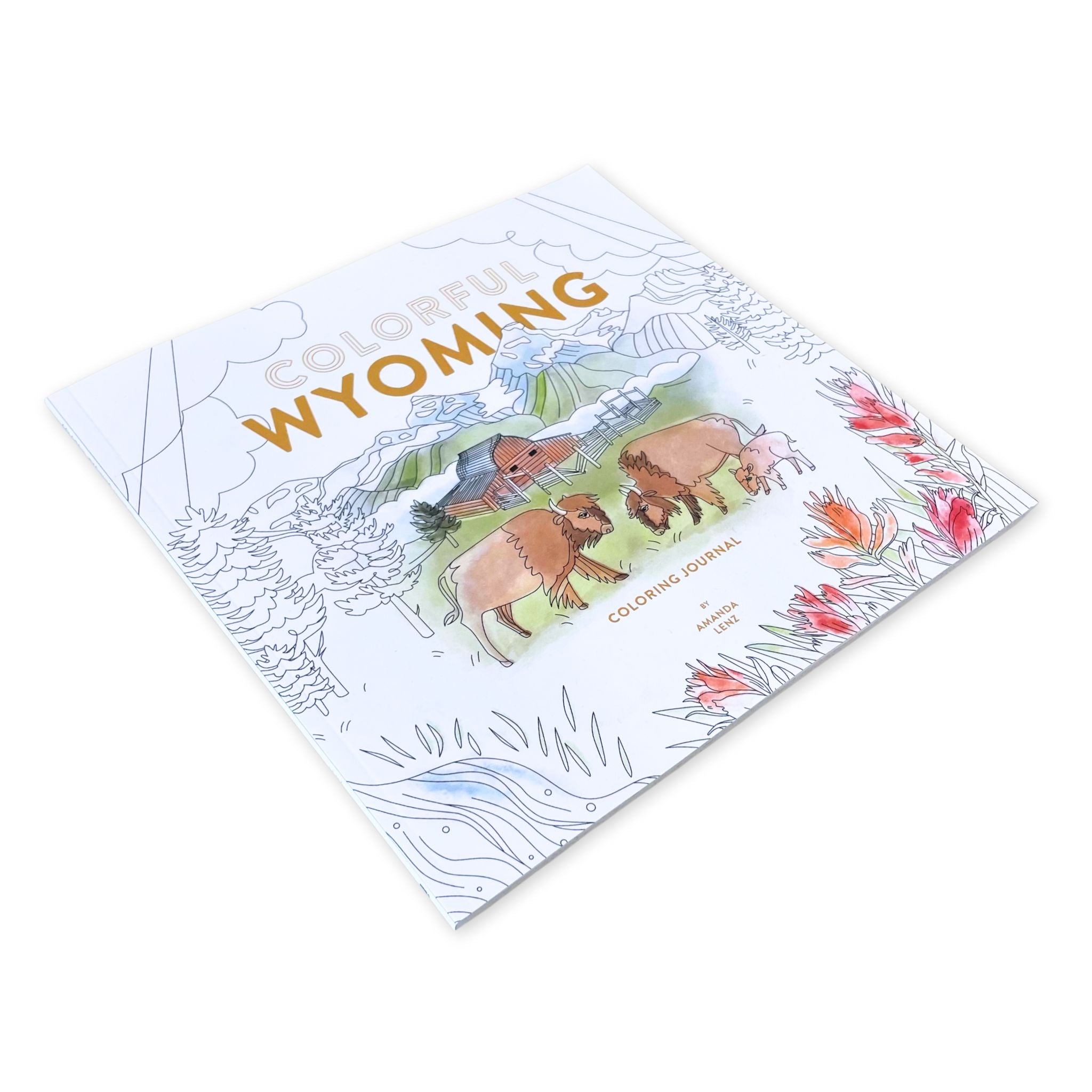 Colorful Wyoming Coloring Journal