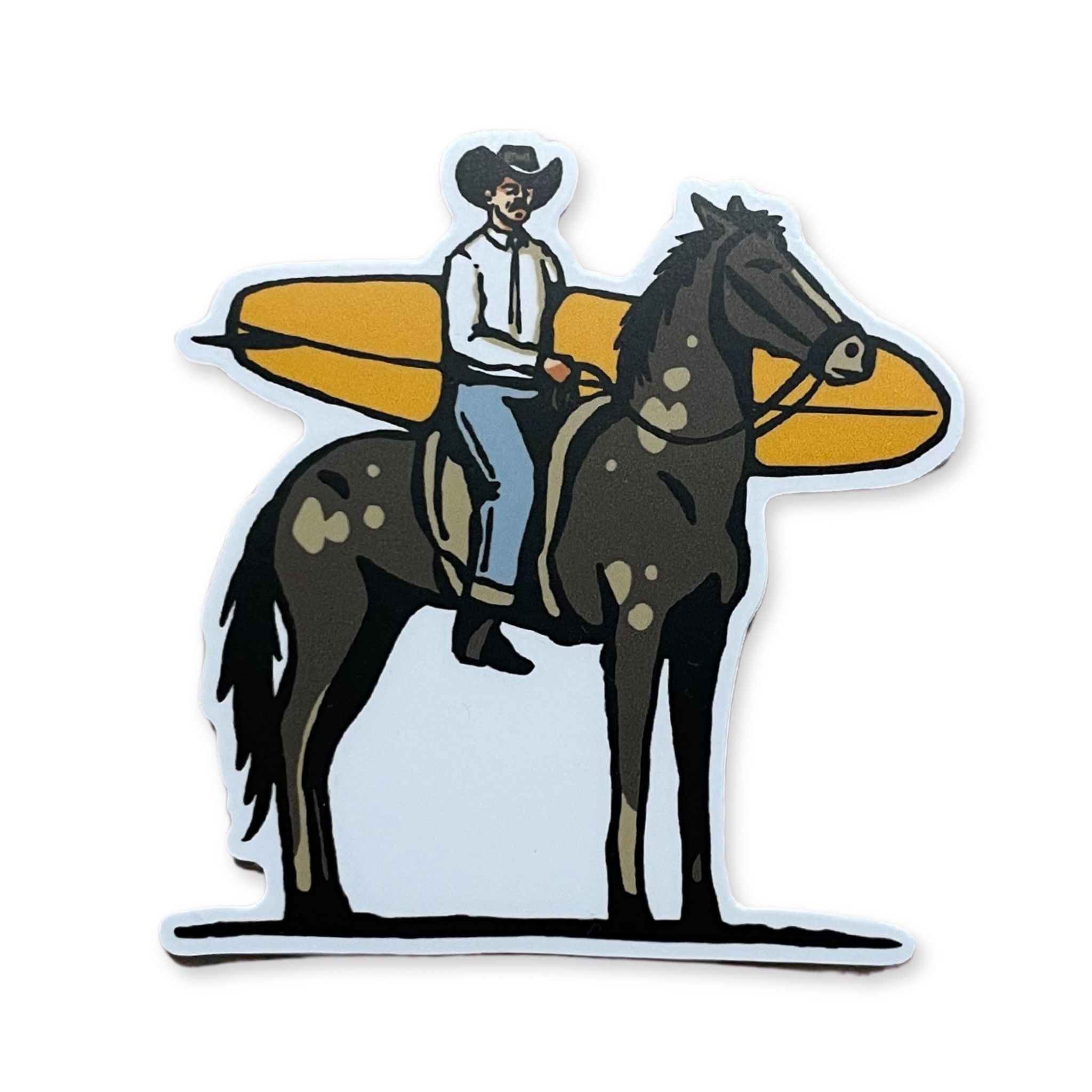 Surf Cowboy Sticker