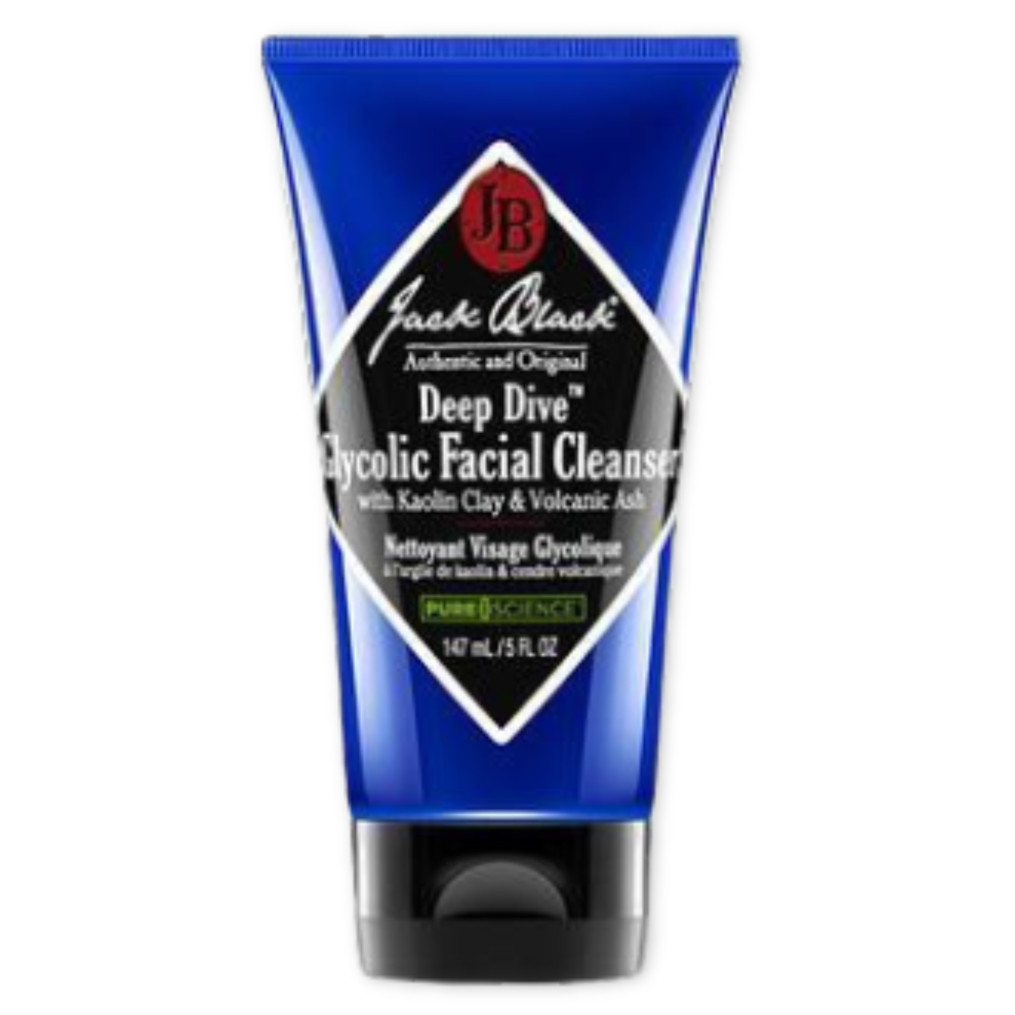 multifunctional facial cleanser for men with glycolic acid