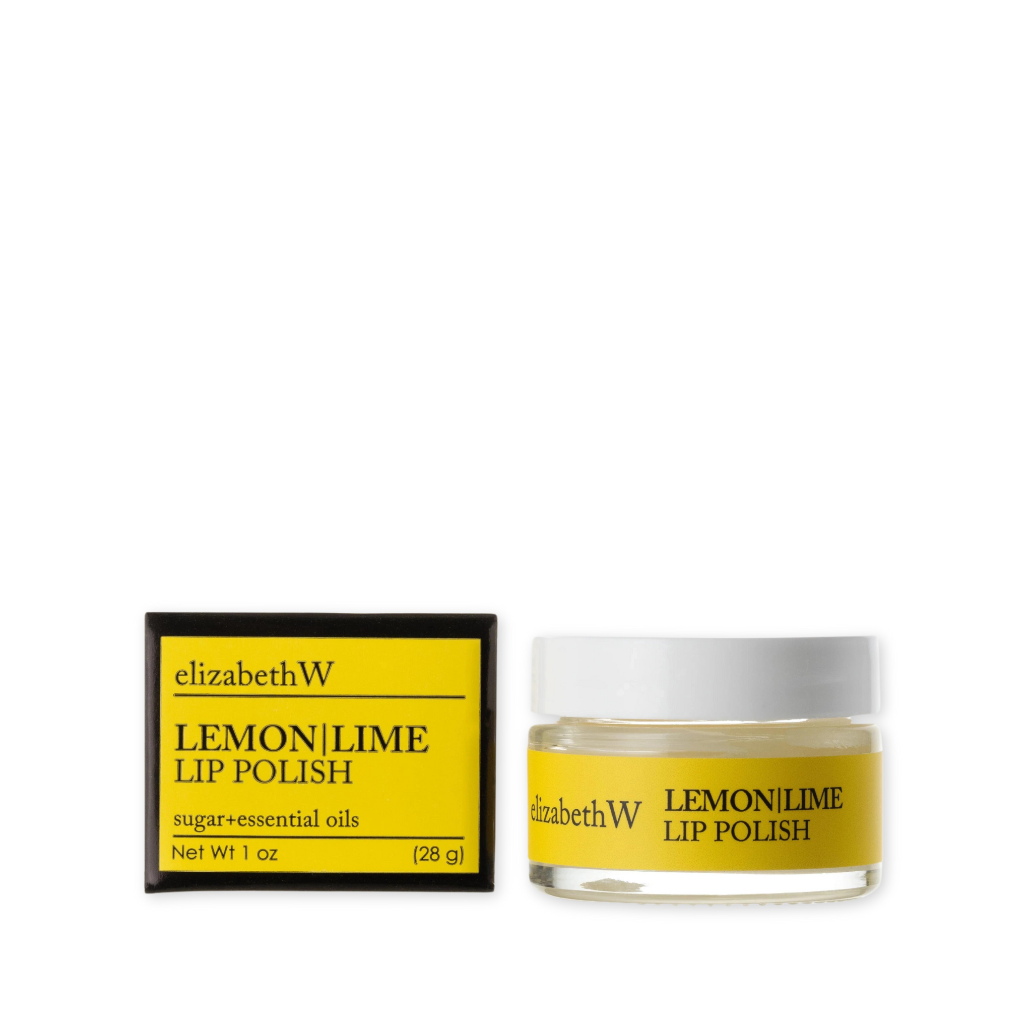 lemon lime scented exfoliating lip polish