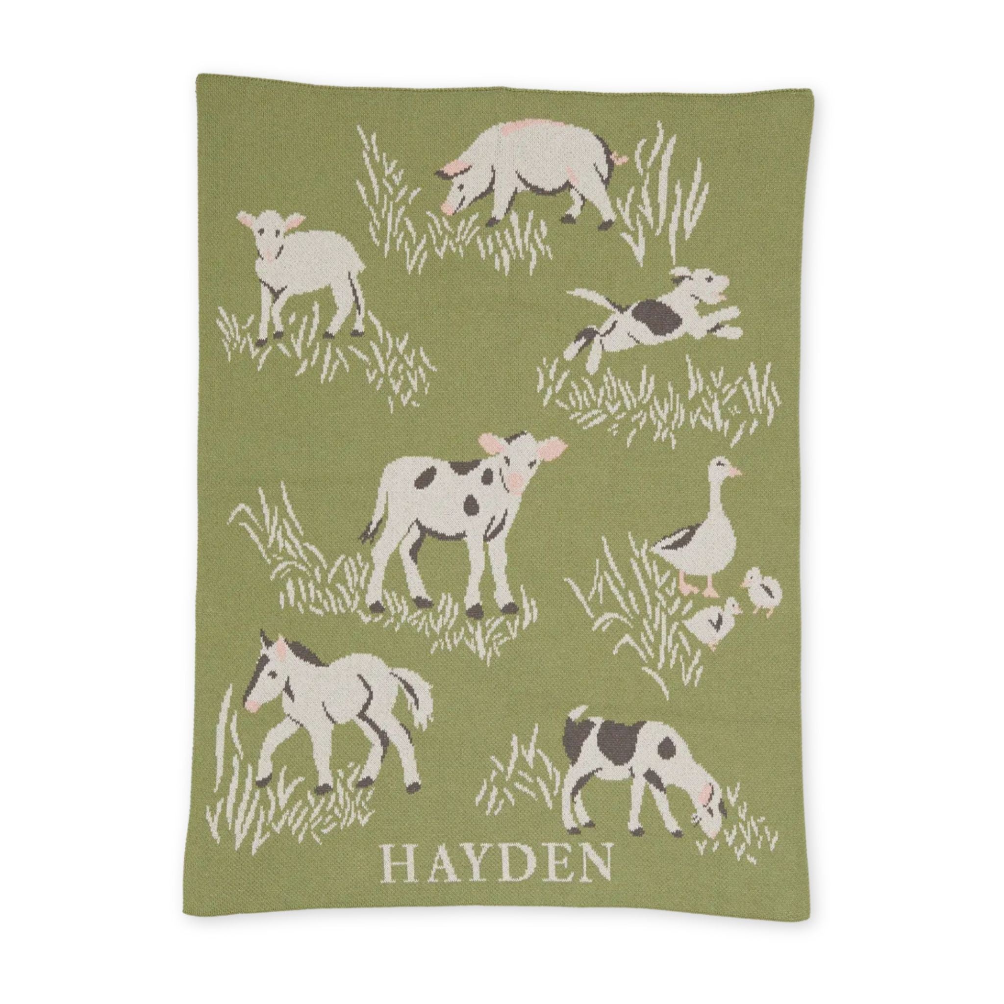 Farm Baby Blanket - Customizable