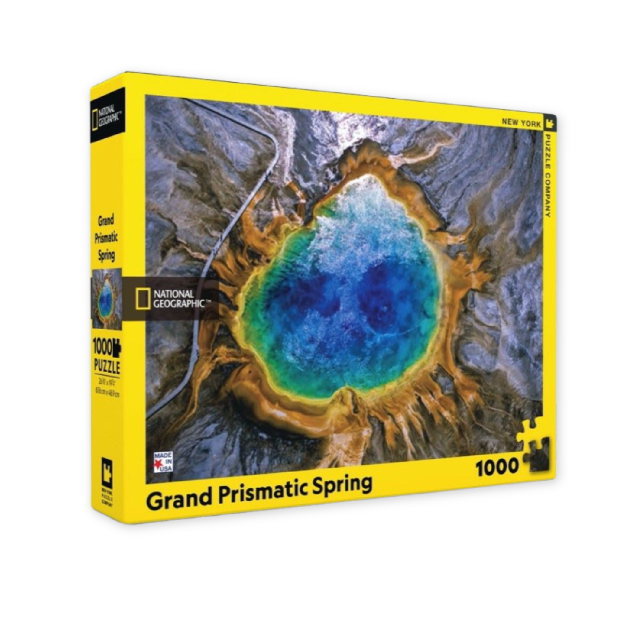 one thousand piece national geographic puzzle with an image of the grand prismatic spring in yellowstone