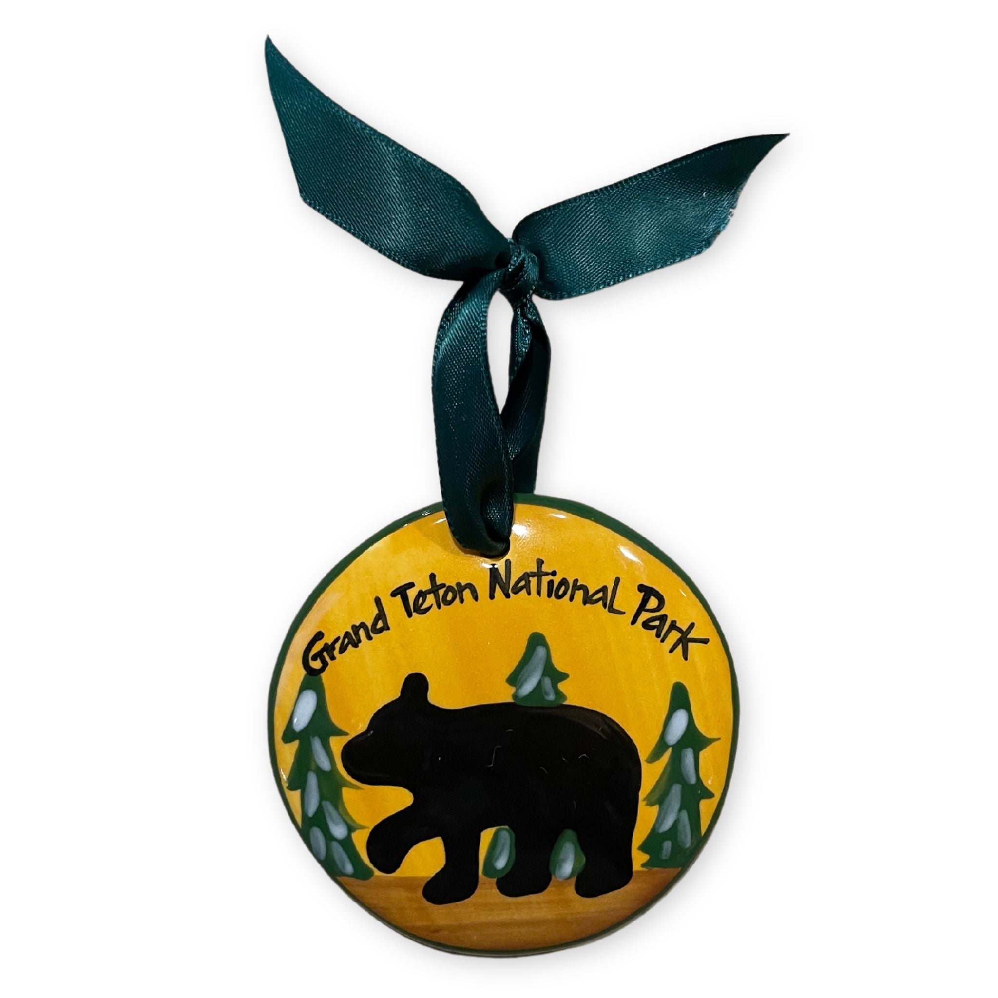 Grand Teton Ceramic Bear Ornament