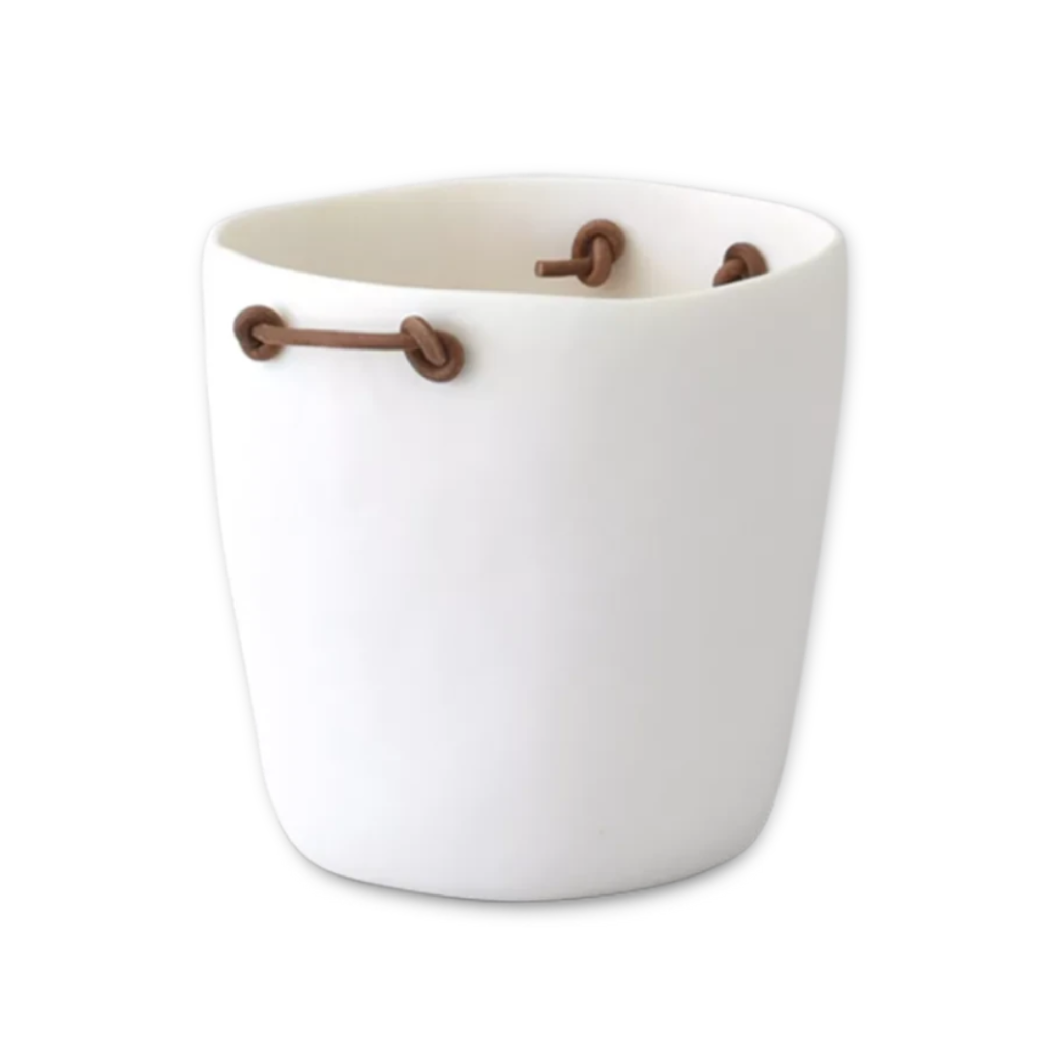 resin champagne bucket with leather handles