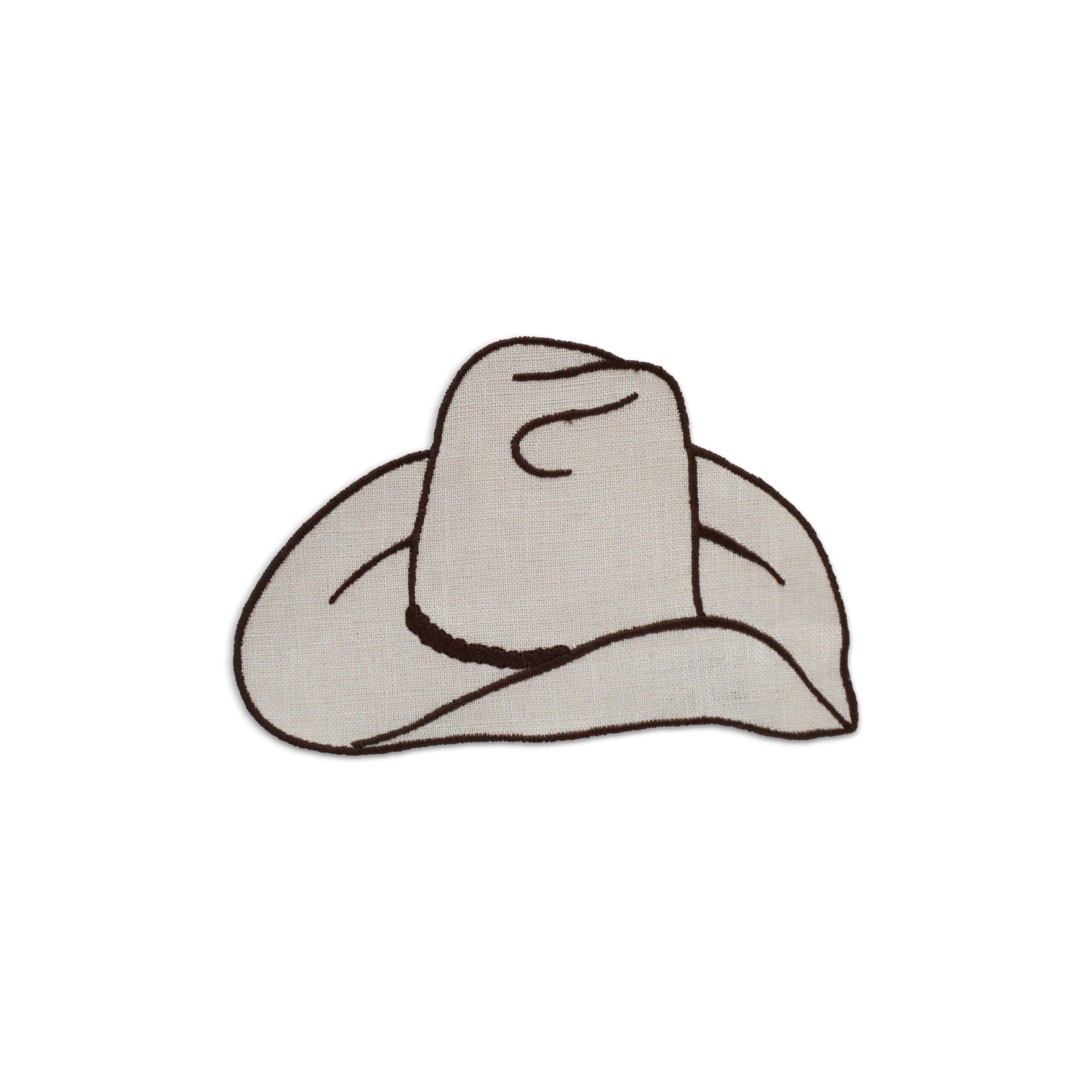 Illustration of a cowboy hat on a white background