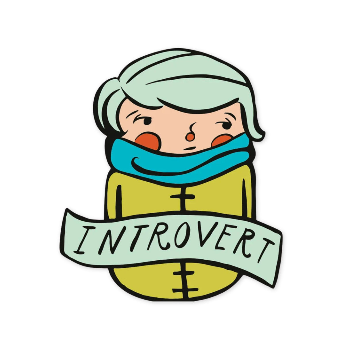 Sticker Of A Introvert