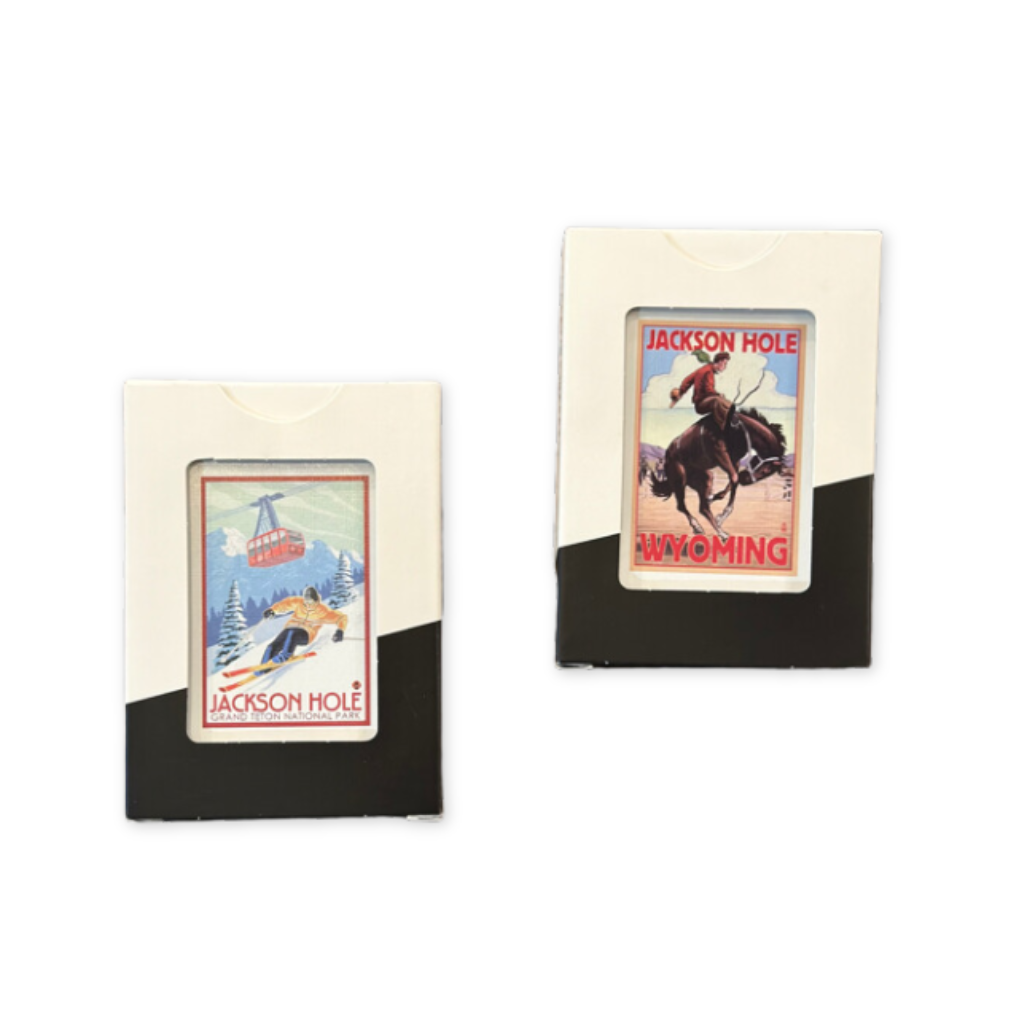 jackson hole wyoming themed playing cards