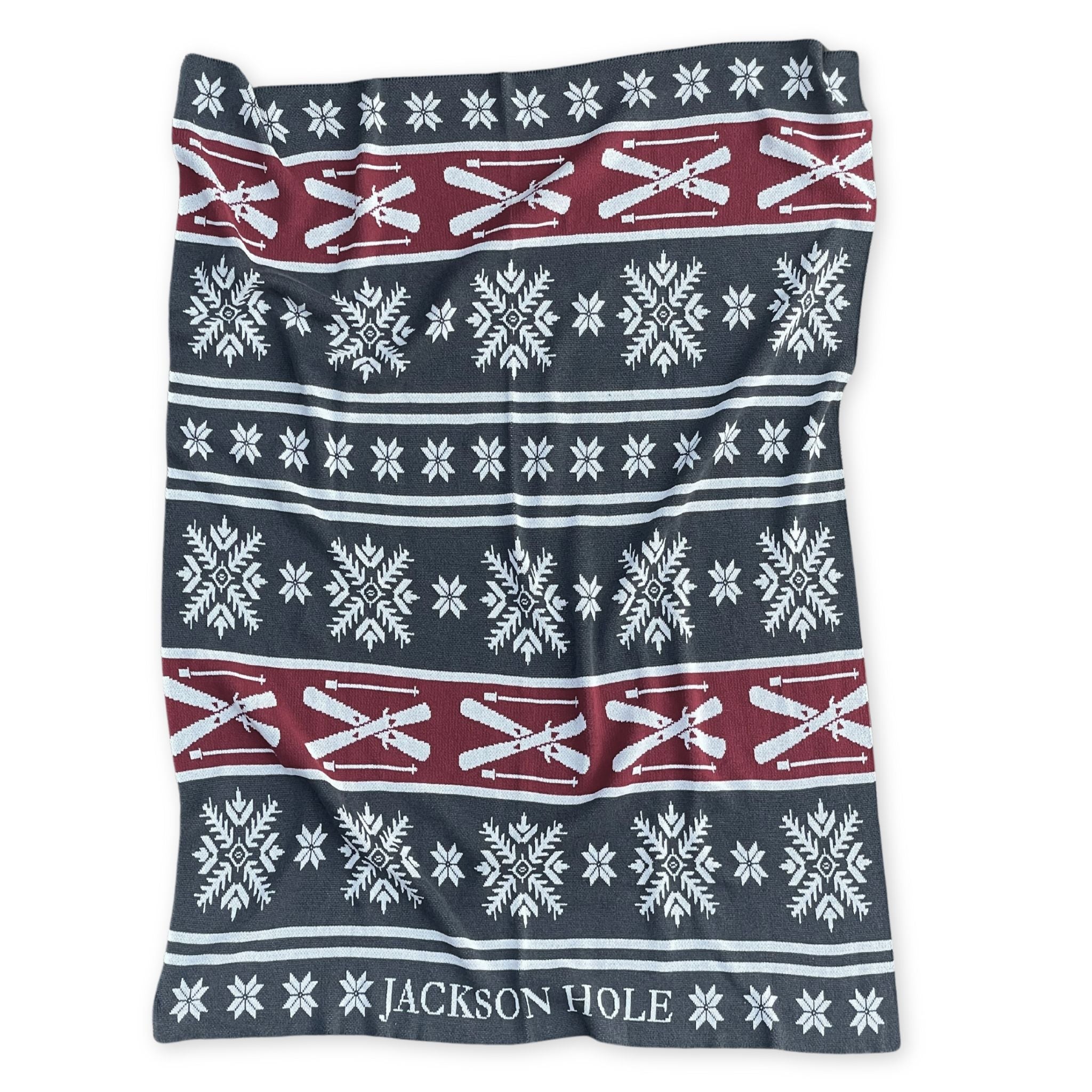 Jackson Hole Ski Fair Isle Throw