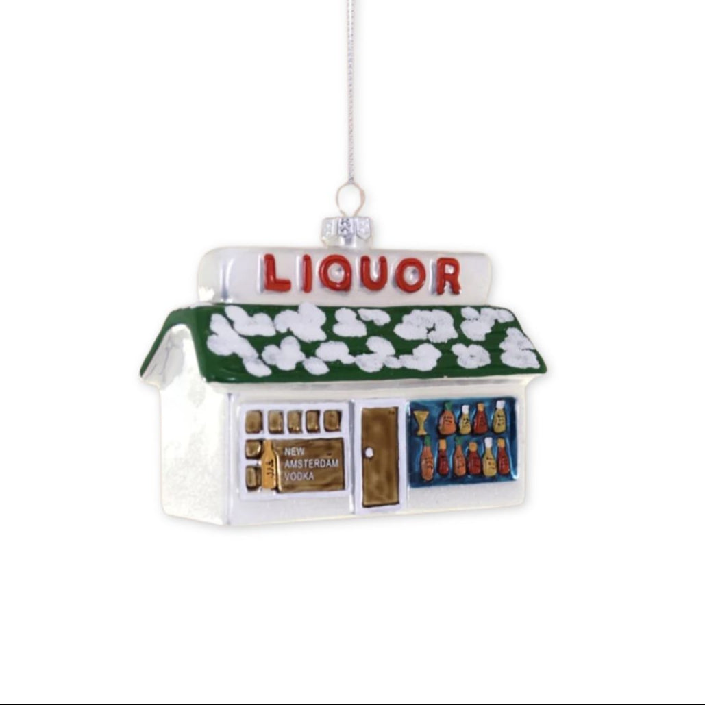 Ornament Shaped Like a Liquor Store