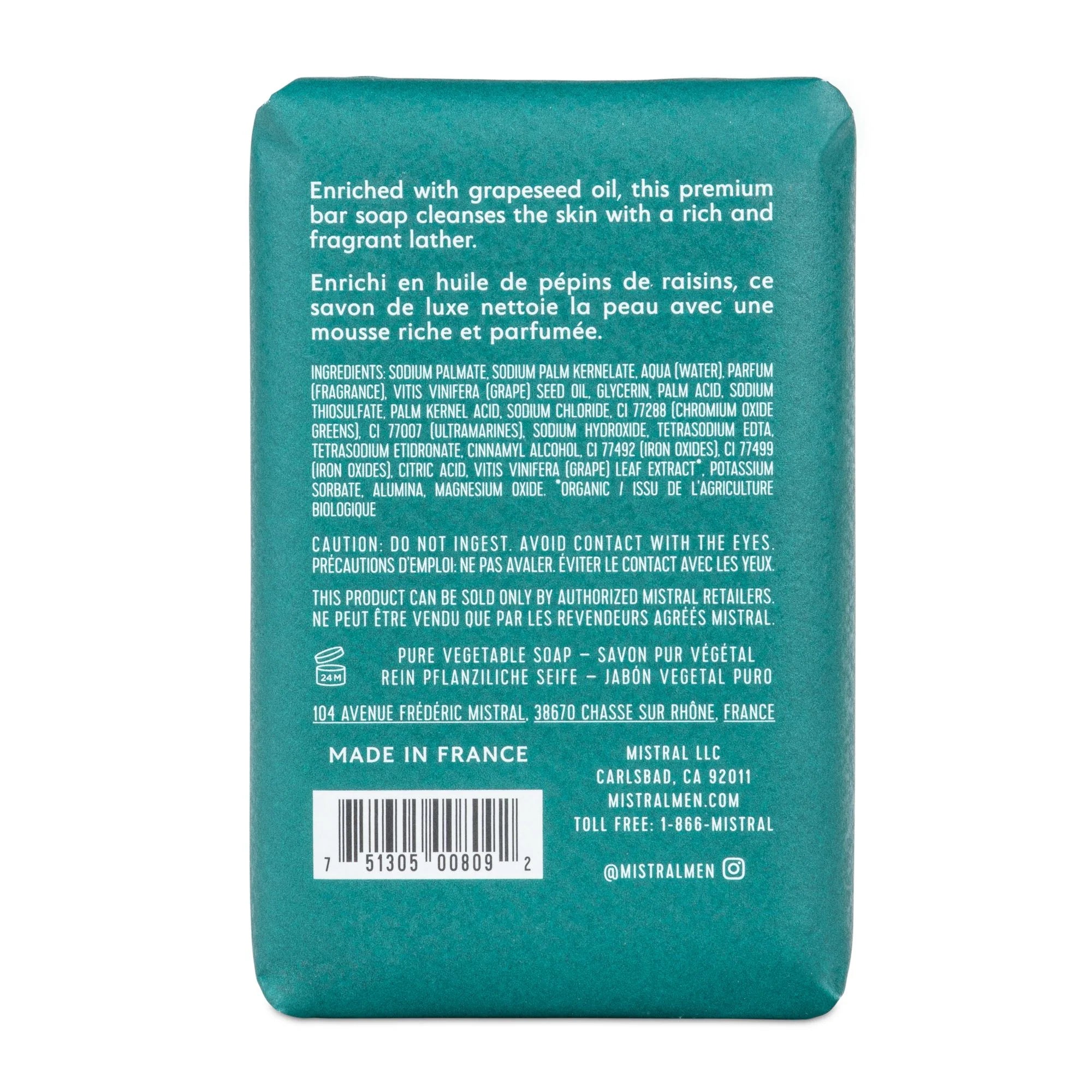 Mistral Bar Soap | Mezcal Lime
