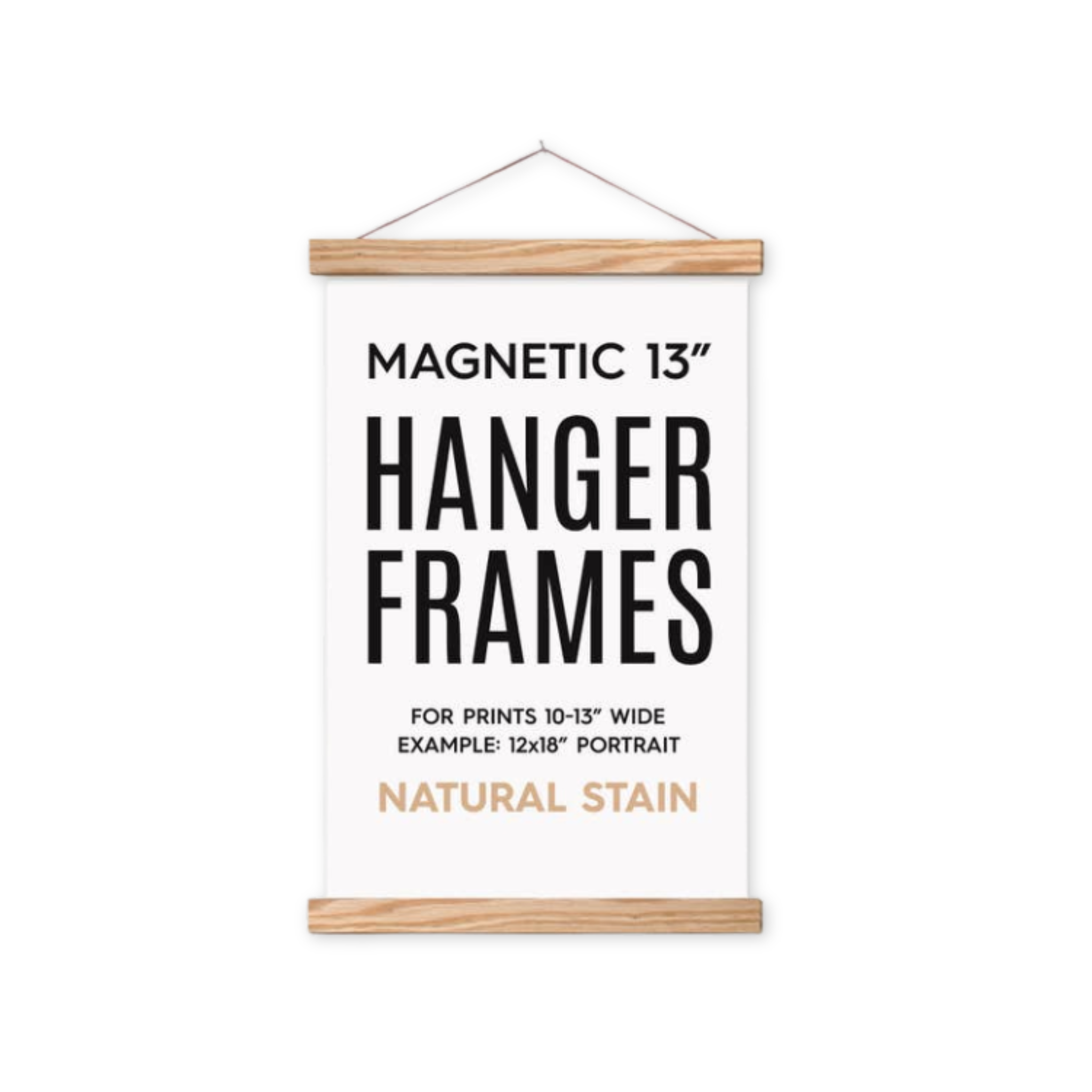 wooden hanger frame for prints and posters