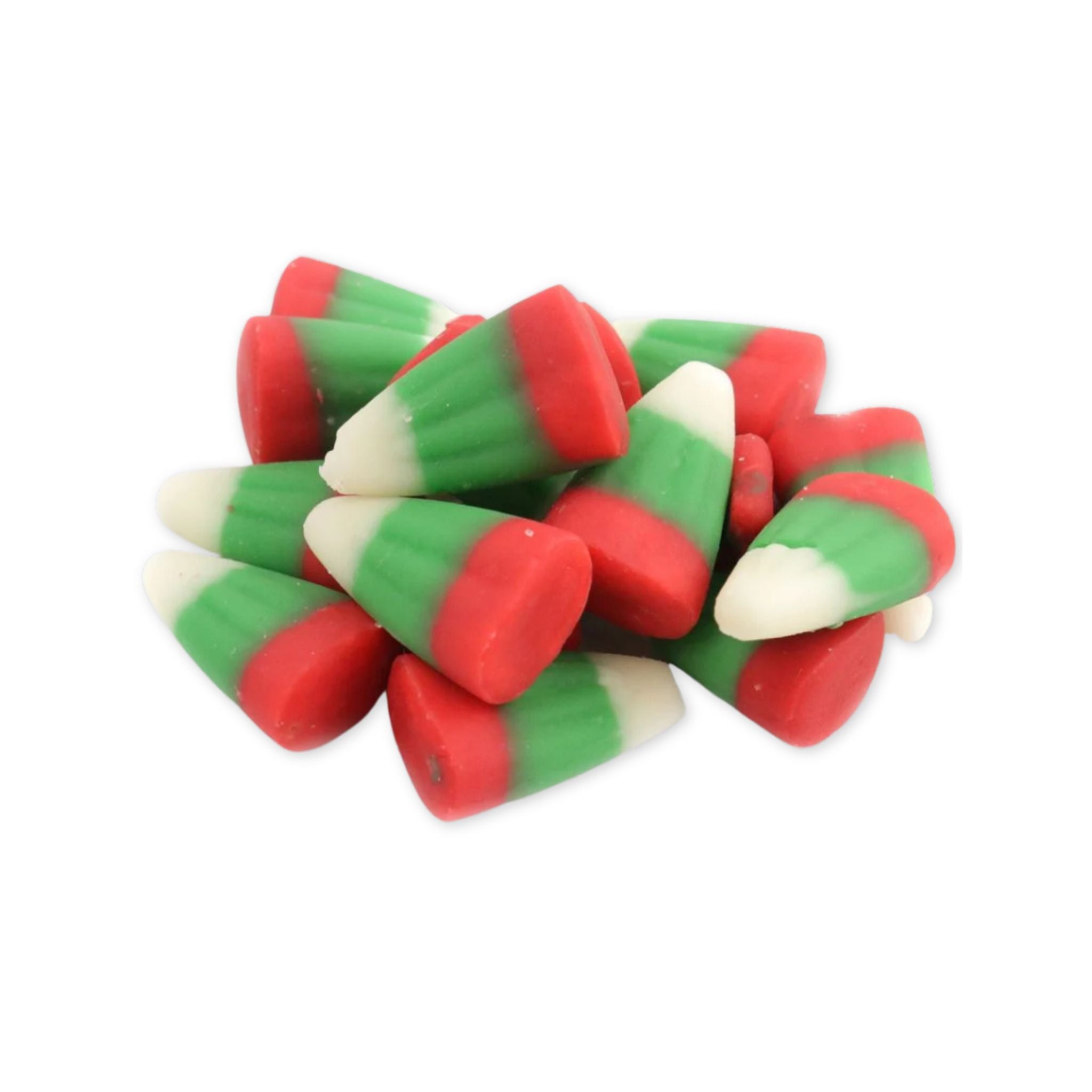 Unboxed Candy Corn Red Green and White stripes