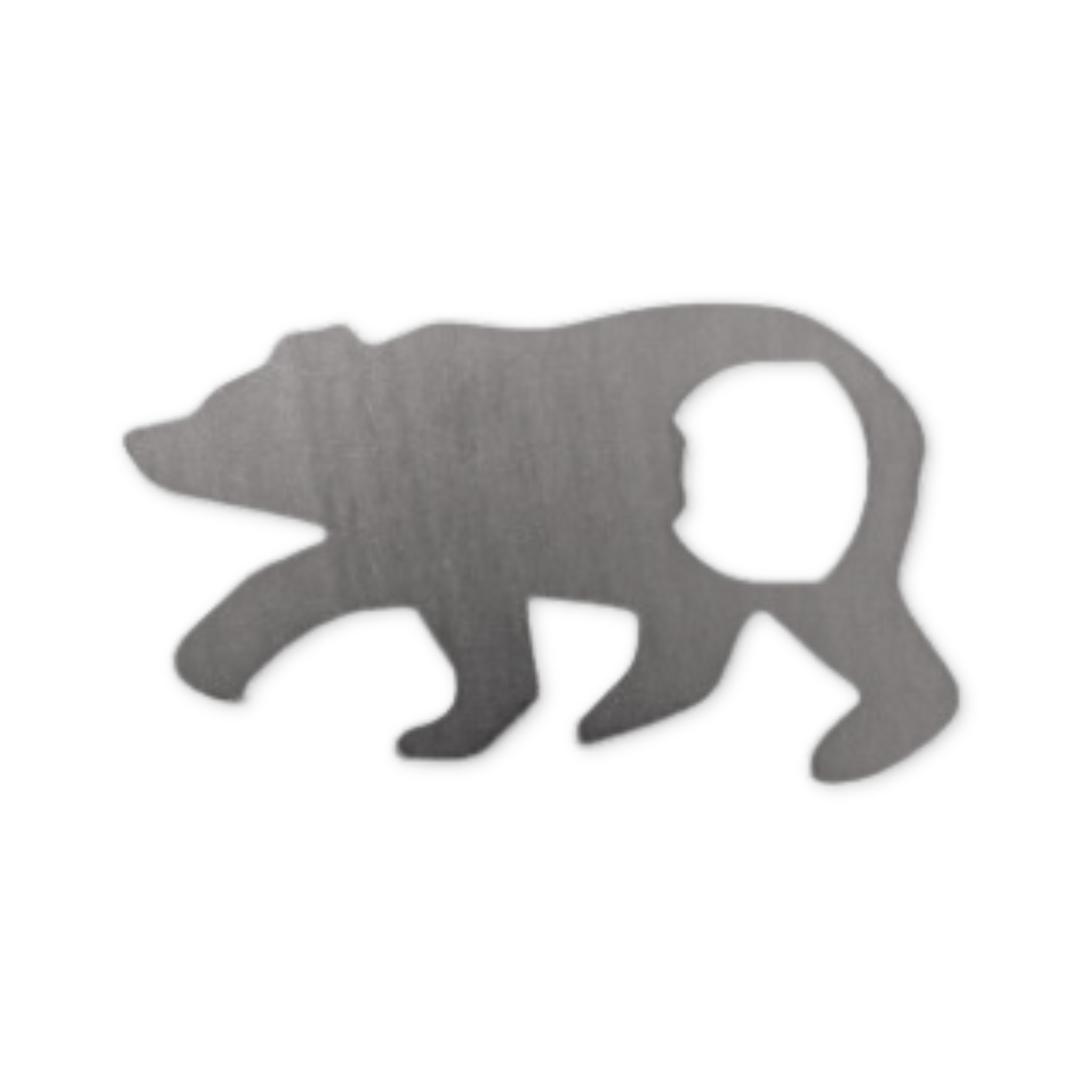 recycled steel bear shaped bottle opener