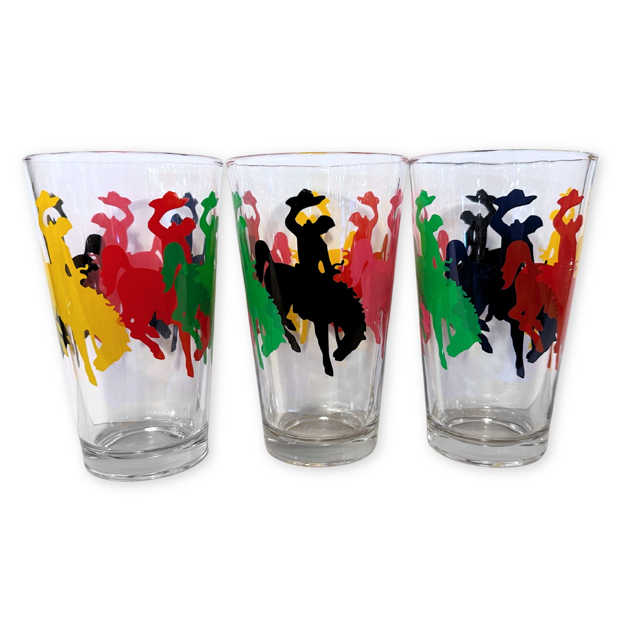 Multi Print Bronco Pint Glass