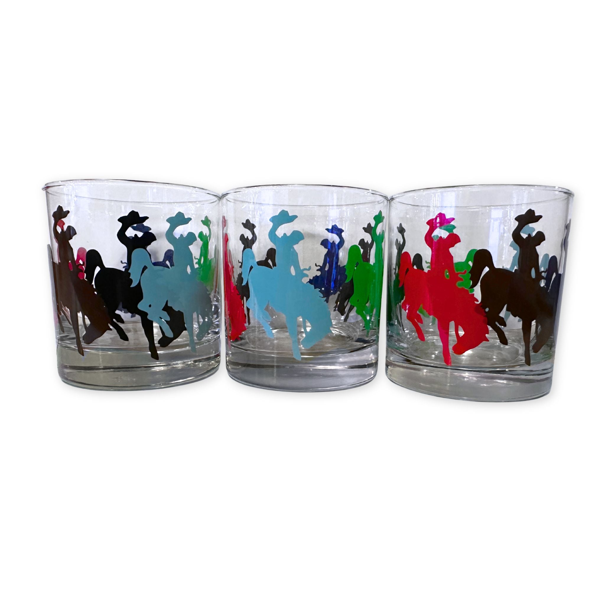 Multi Print Bronco Rocks Glasses