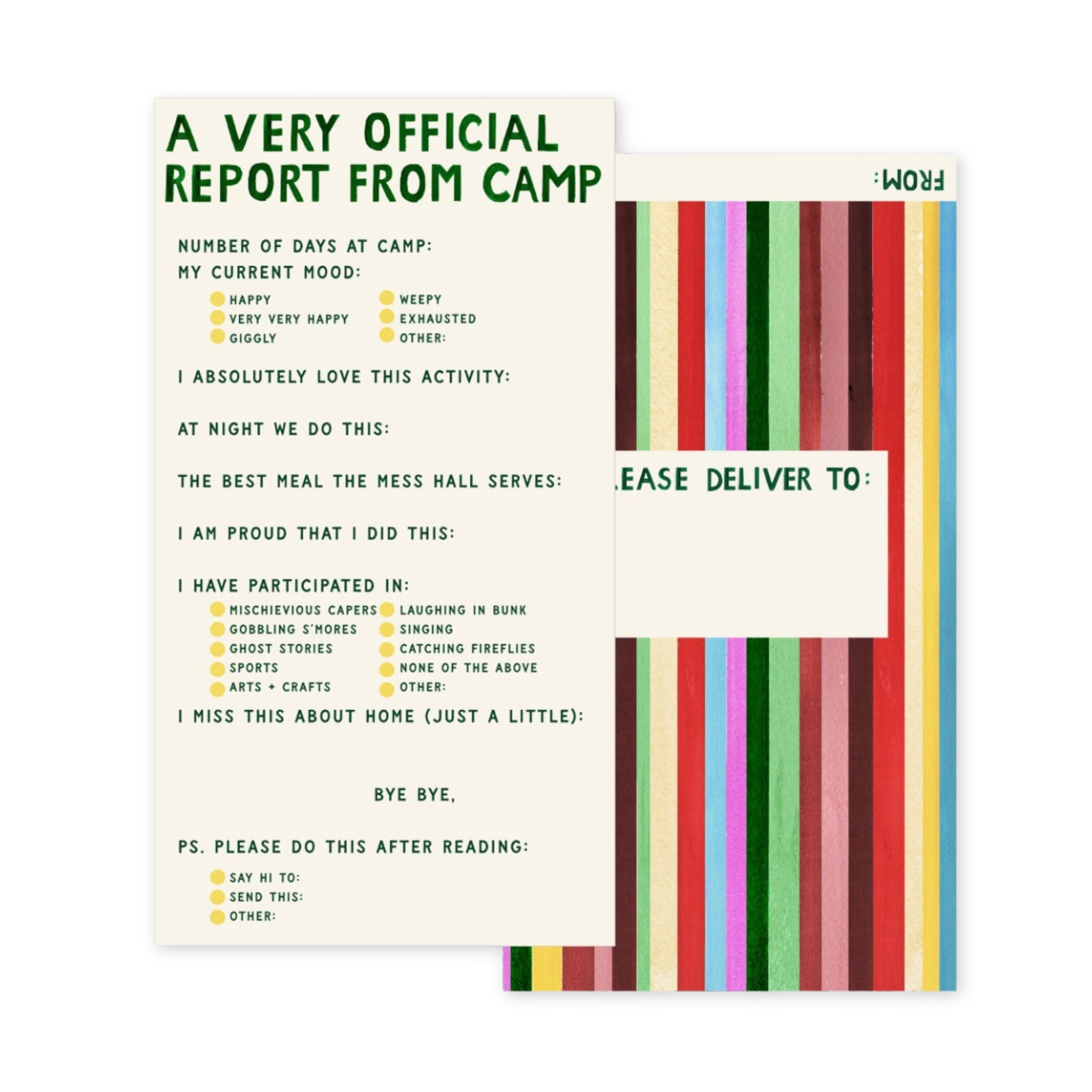 Mr. Boddington's Studio Letters From Camp Kit
