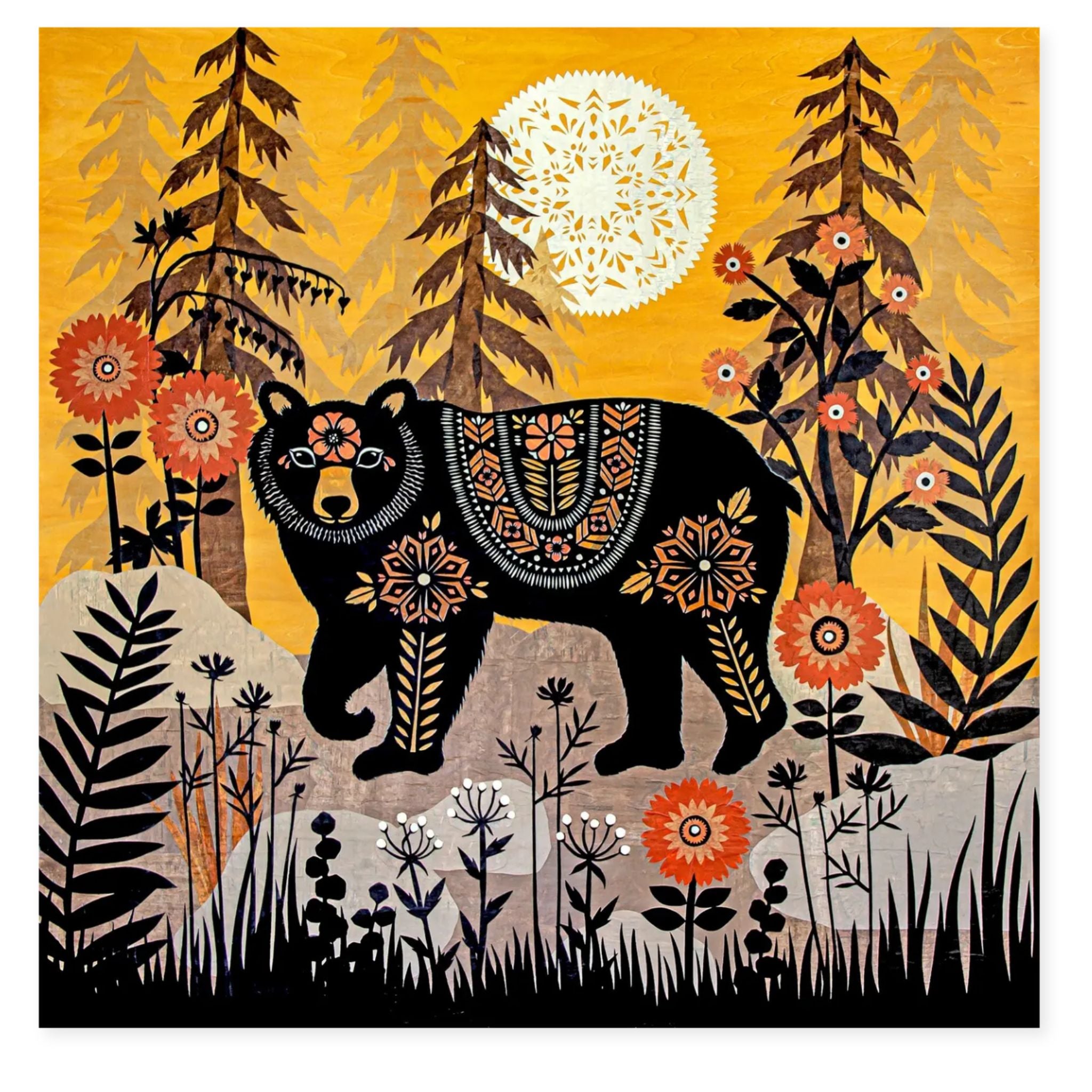 The Fortune Telling Observer Bear Print