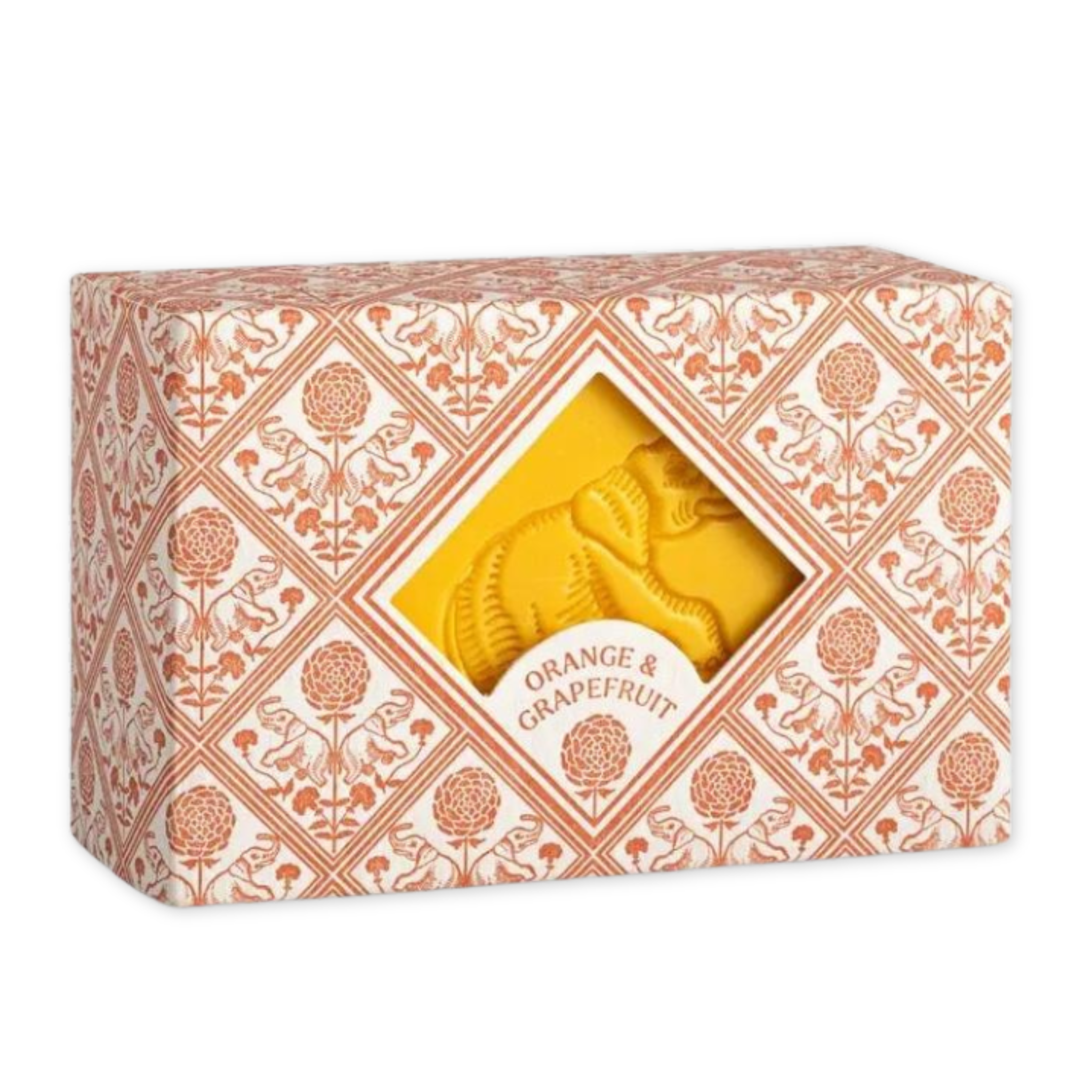 orange and grapefruit scented bar soap