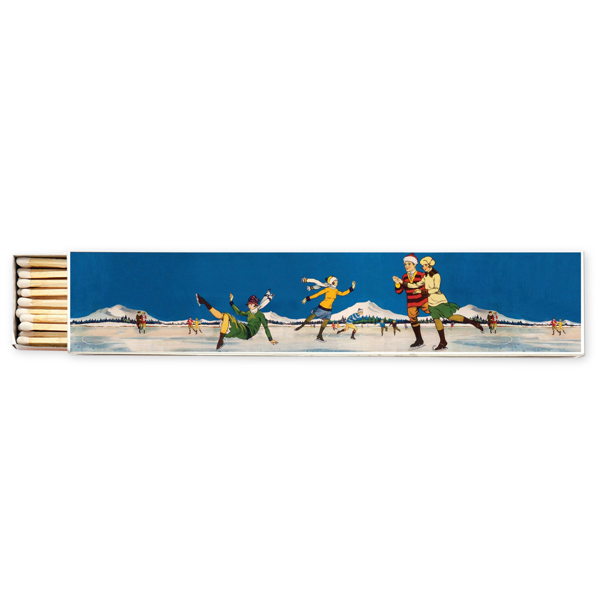 long matchbox with ice skaters