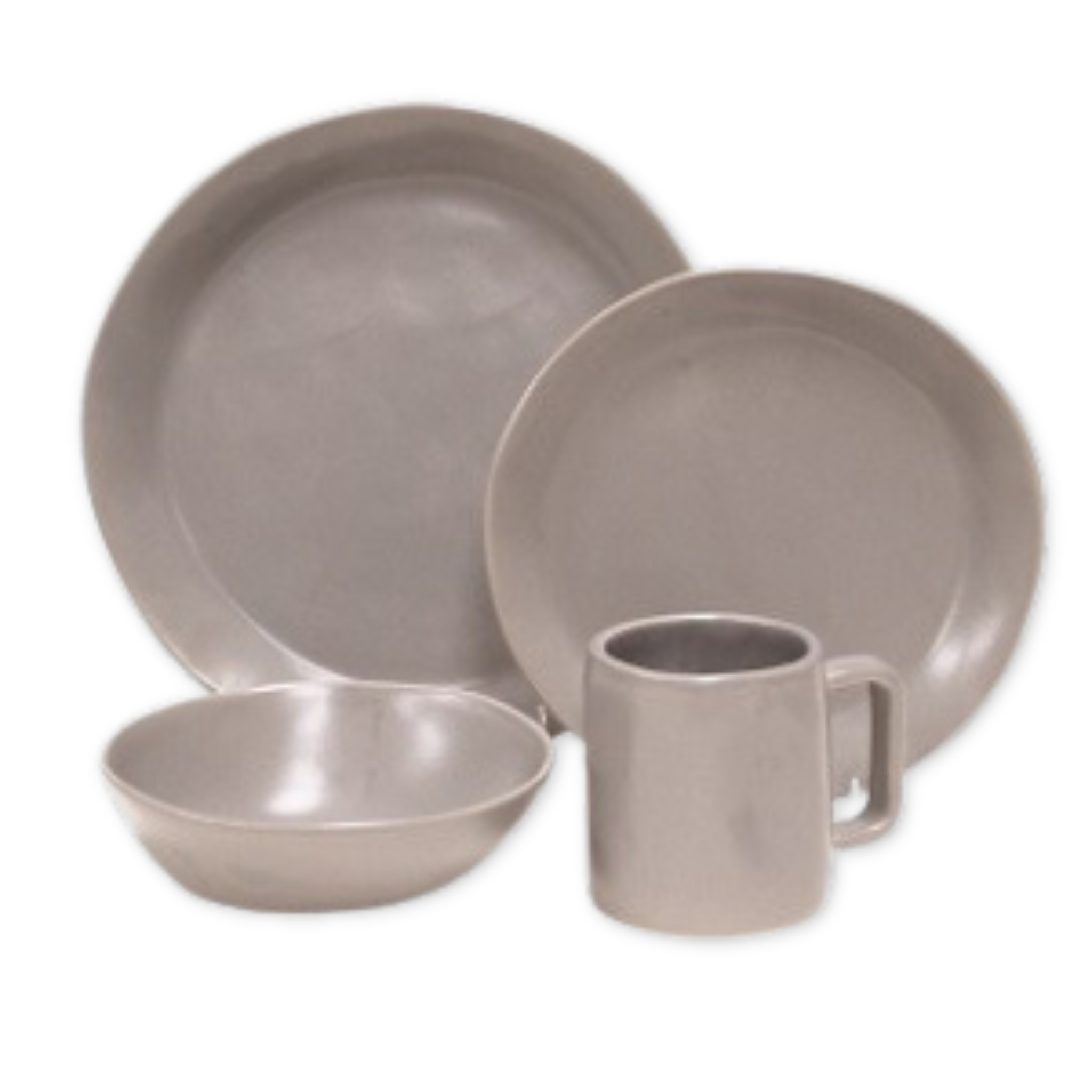 simple handmade glazed ceramic dinnerware