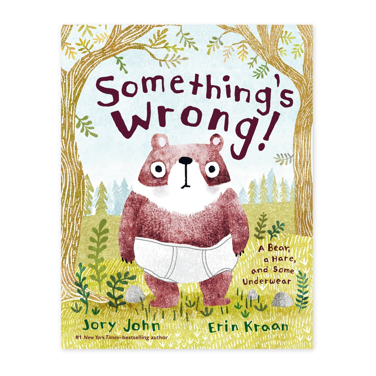 Something's Wrong! A Bear, a Hare, and Some Underwear hardcover picture book by Jory John, MADE Jackson Hole, Wyoming