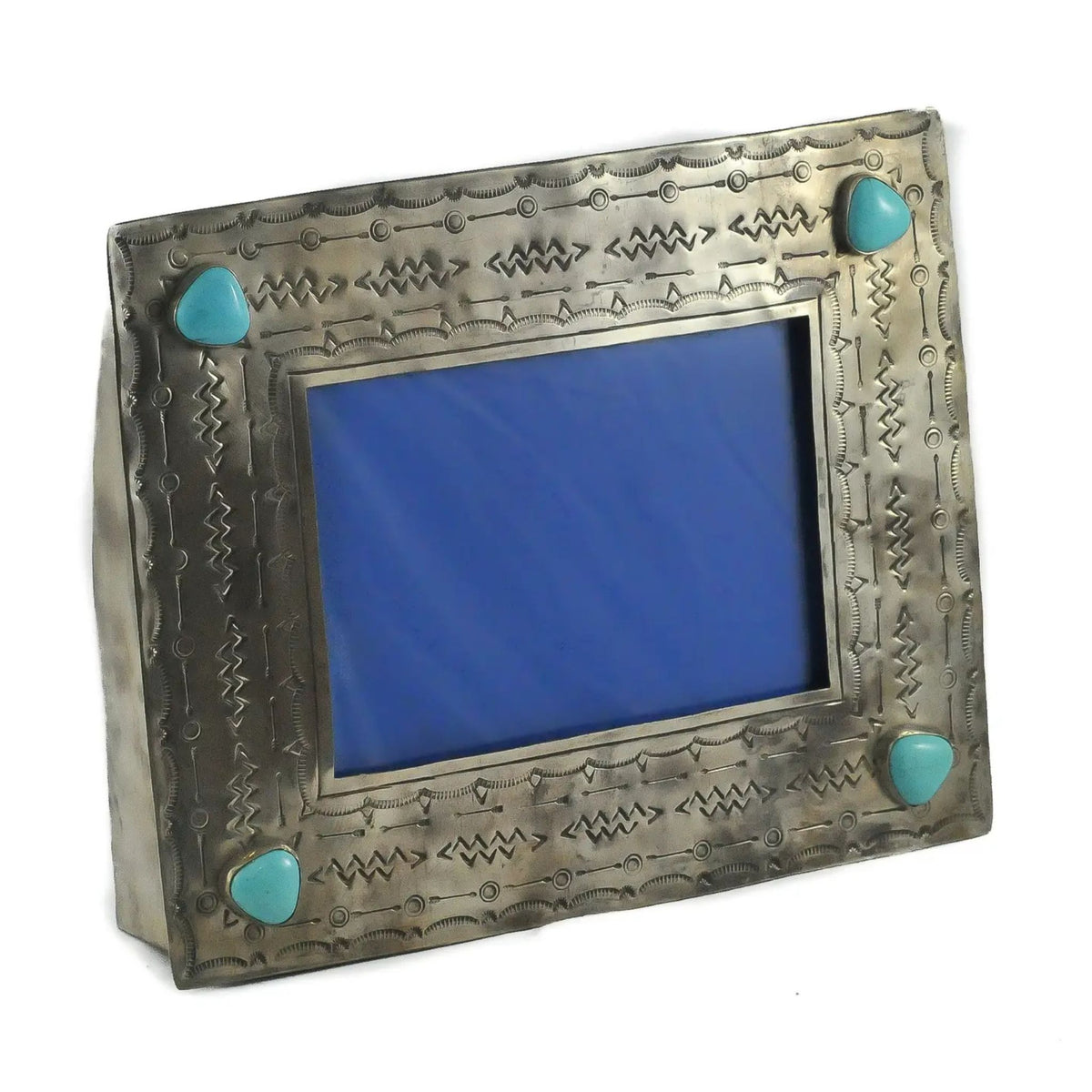 Stamped Frame With Turquoise