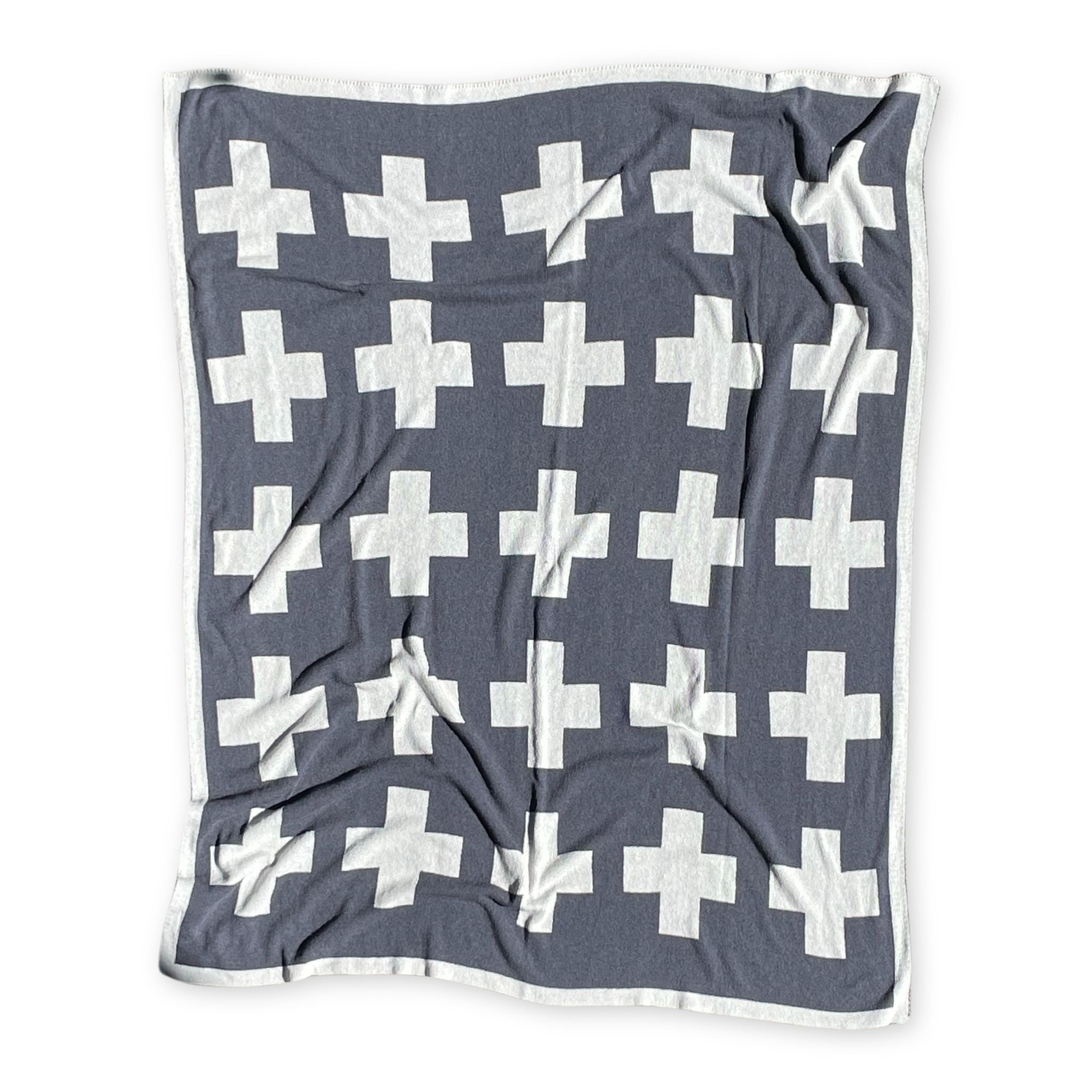 Reversible Swiss Cross Throw