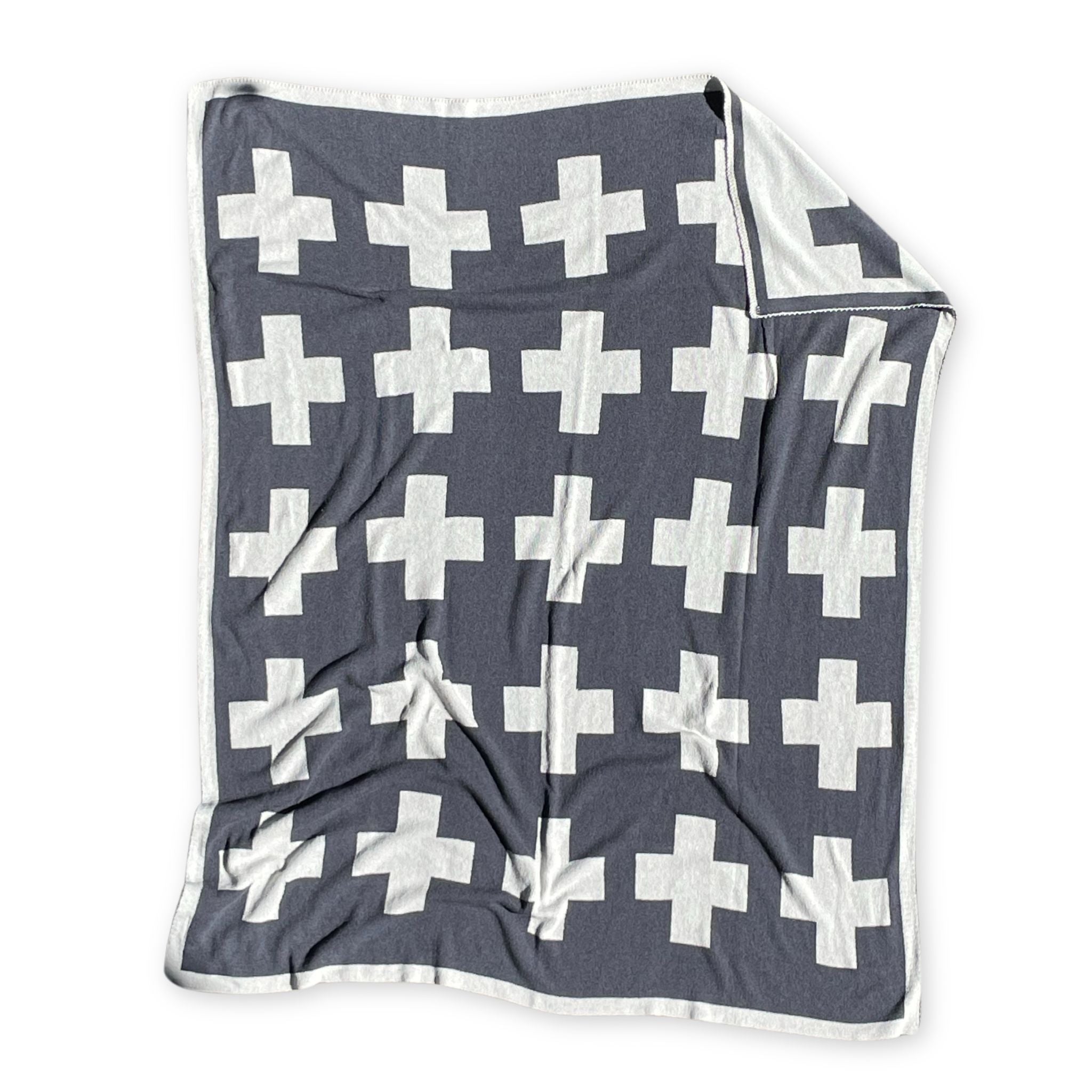 Reversible Swiss Cross Throw