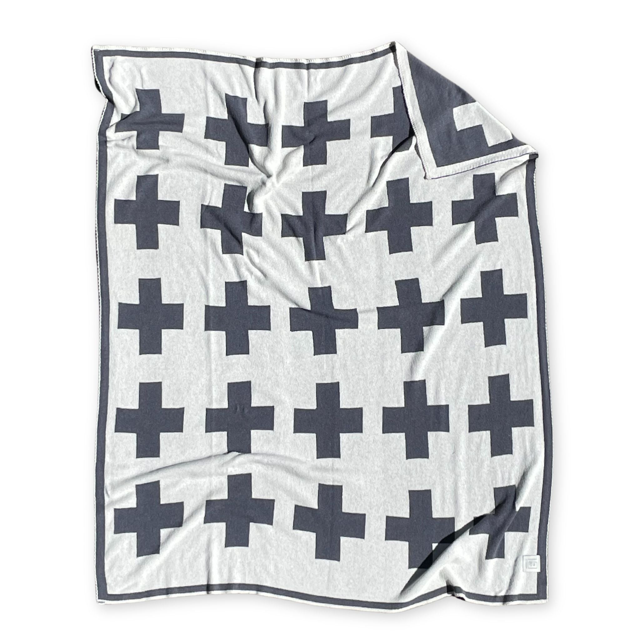 Reversible Swiss Cross Throw