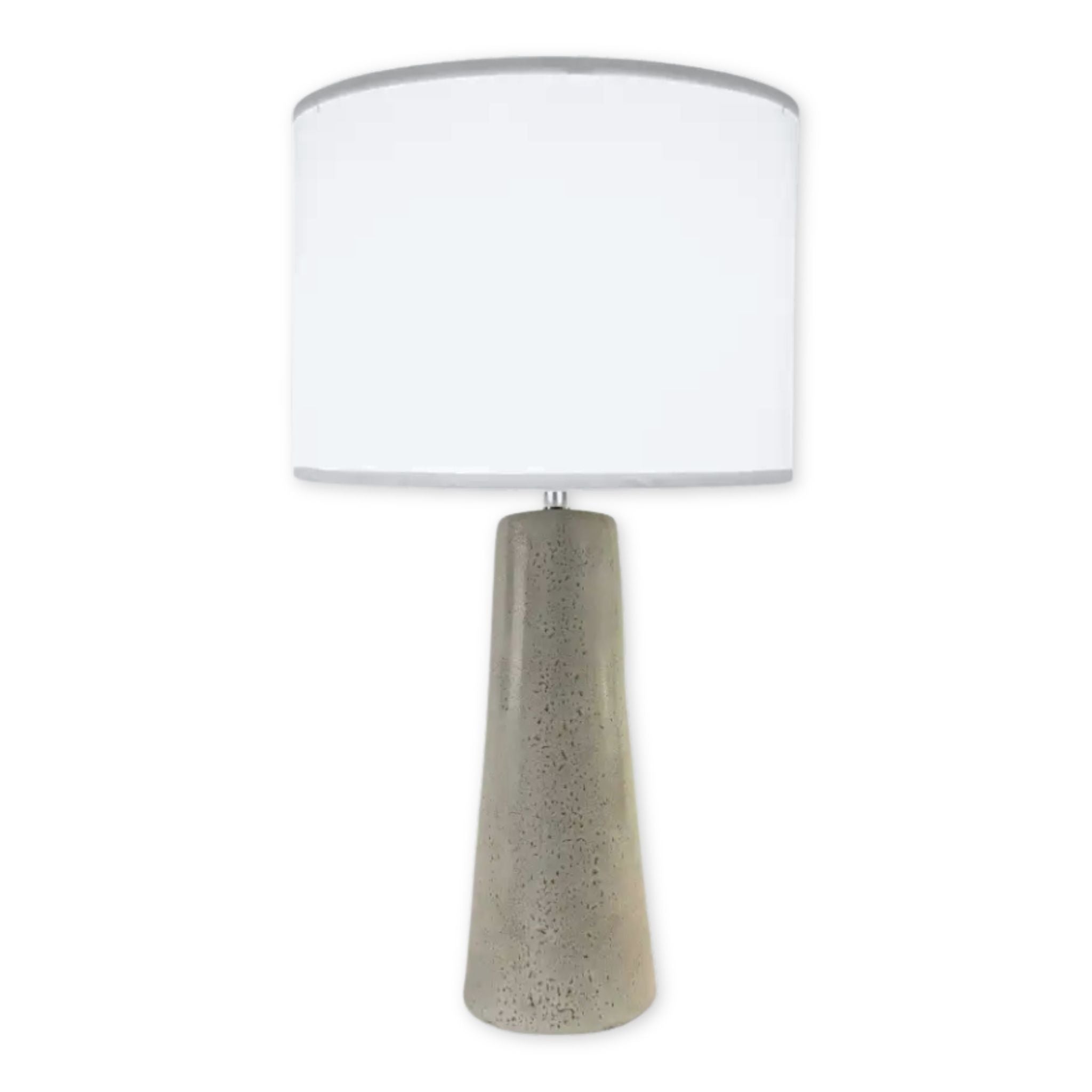 Ceramic table lamp with white shade