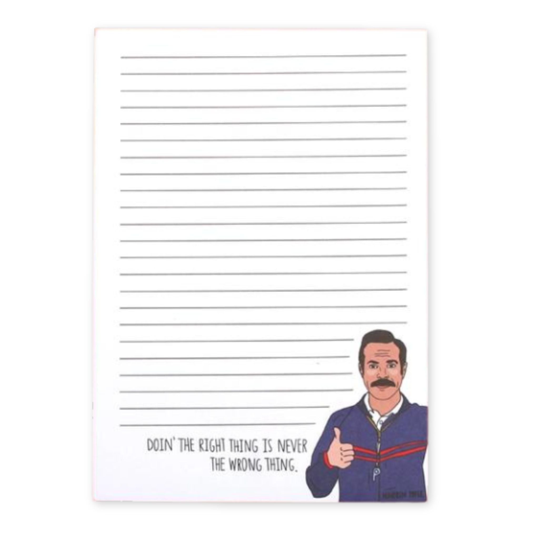 Ted Lasso Right Thing Notepad