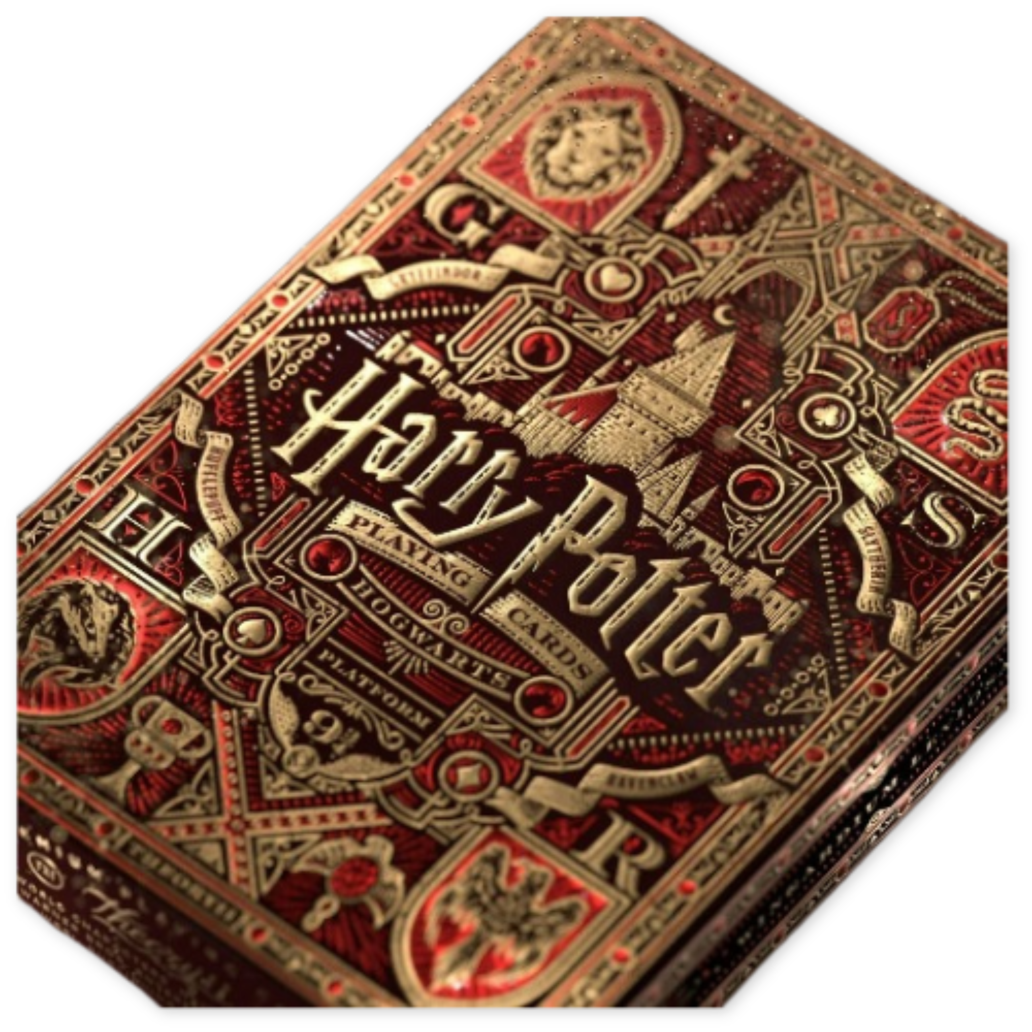 standard deck playing cards inspired by designs from harry potter