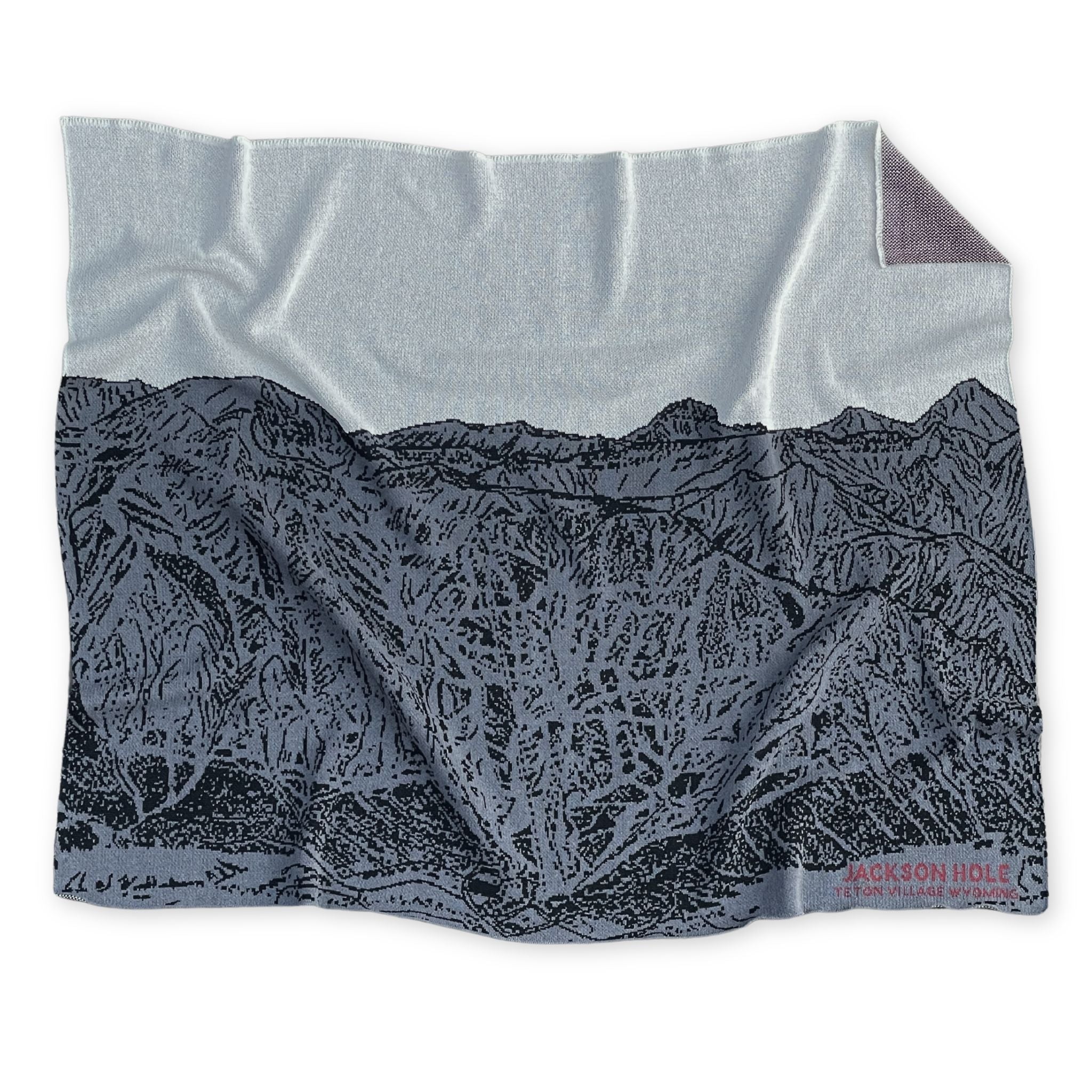 Jackson Hole Trail Map Blanket