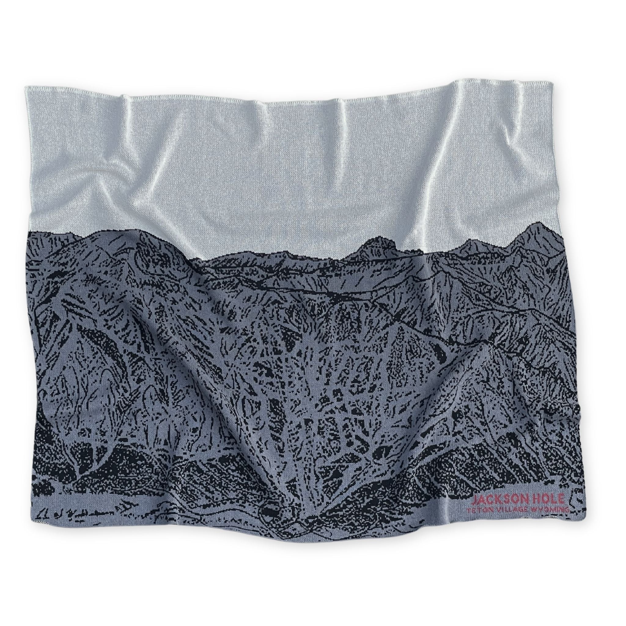 Jackson Hole Trail Map Blanket