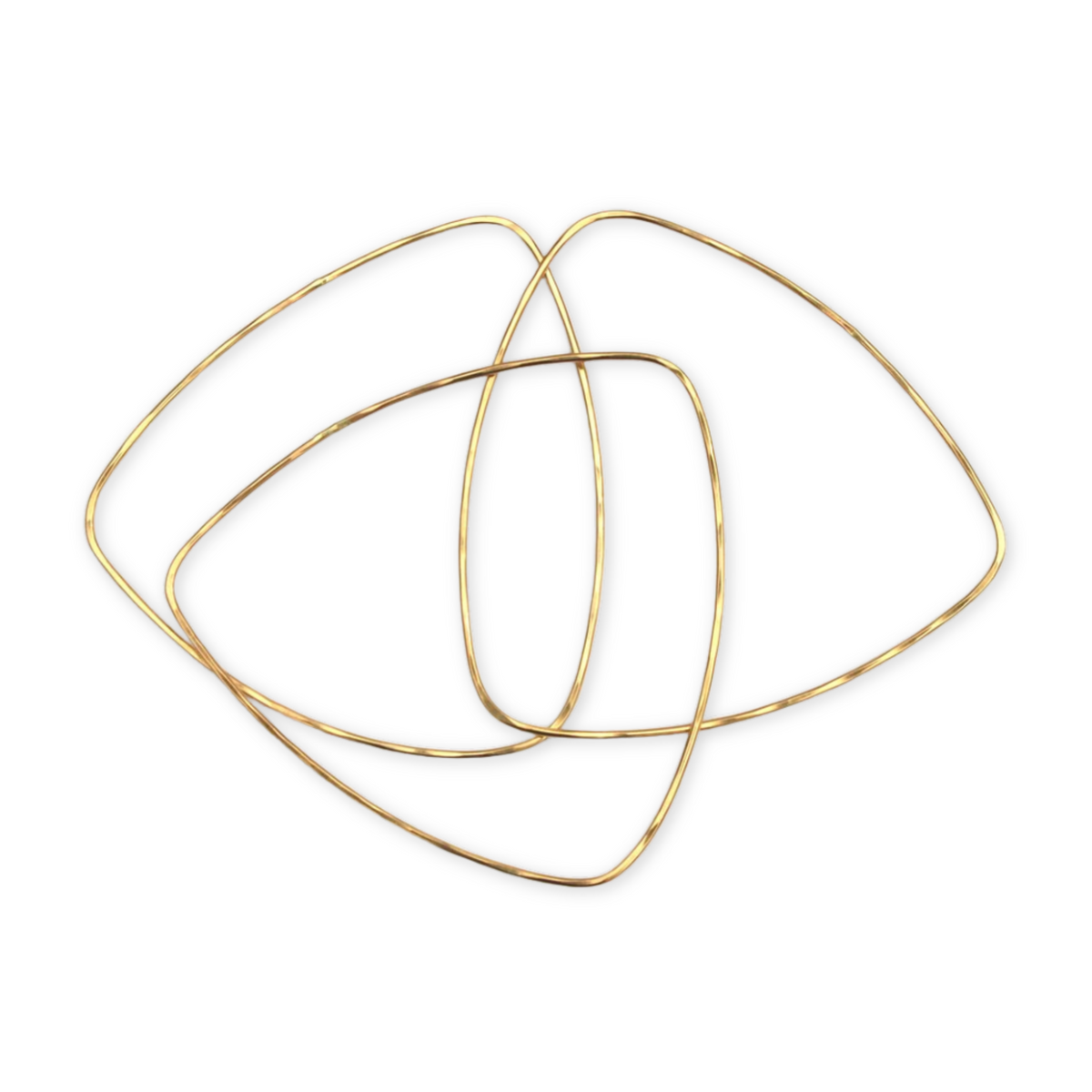 Triangle Bangle Bracelet Set